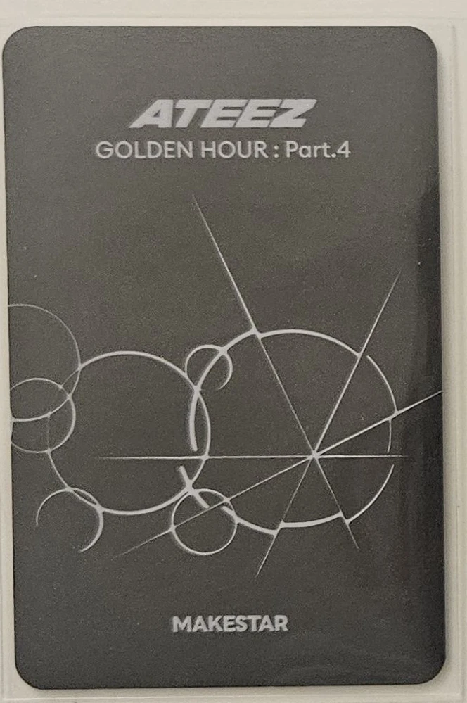 ATEEZ Yunho ATEEZ - Yunho - Golden Hour : Part.4 Album round 2 makestar fansign listing photo 2