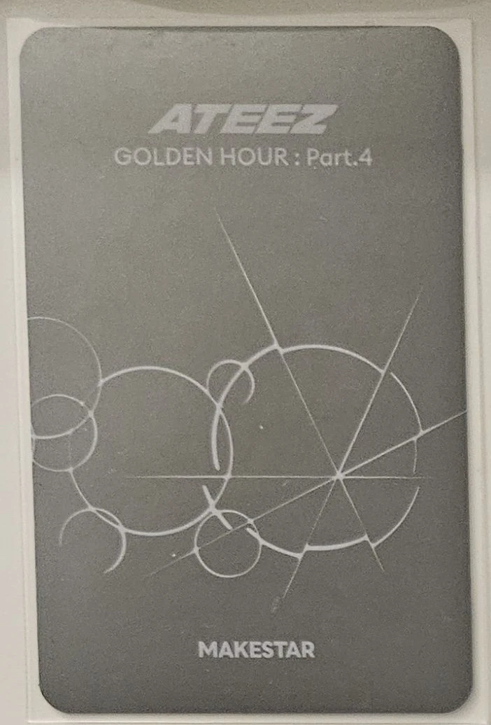 ATEEZ Seonghwa ATEEZ - Seonghwa - Golden Hour : Part.4 Album round 2 makestar fansign listing photo 2