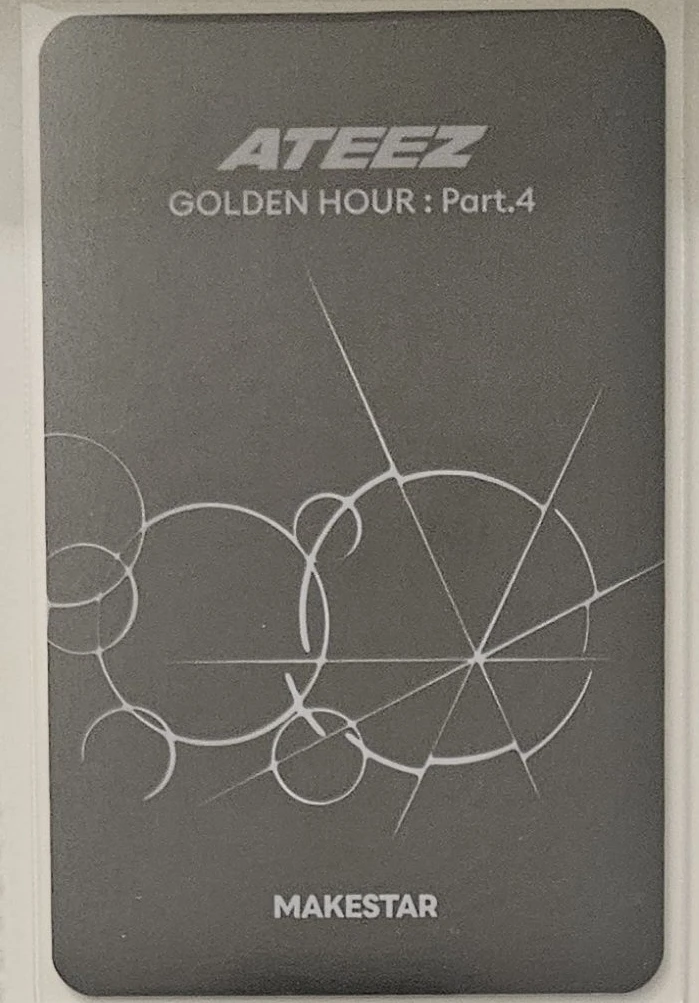 ATEEZ Hongjoong ATEEZ - Hongjoong - Golden Hour : Part.4 Album round 2 makestar fansign listing photo 2