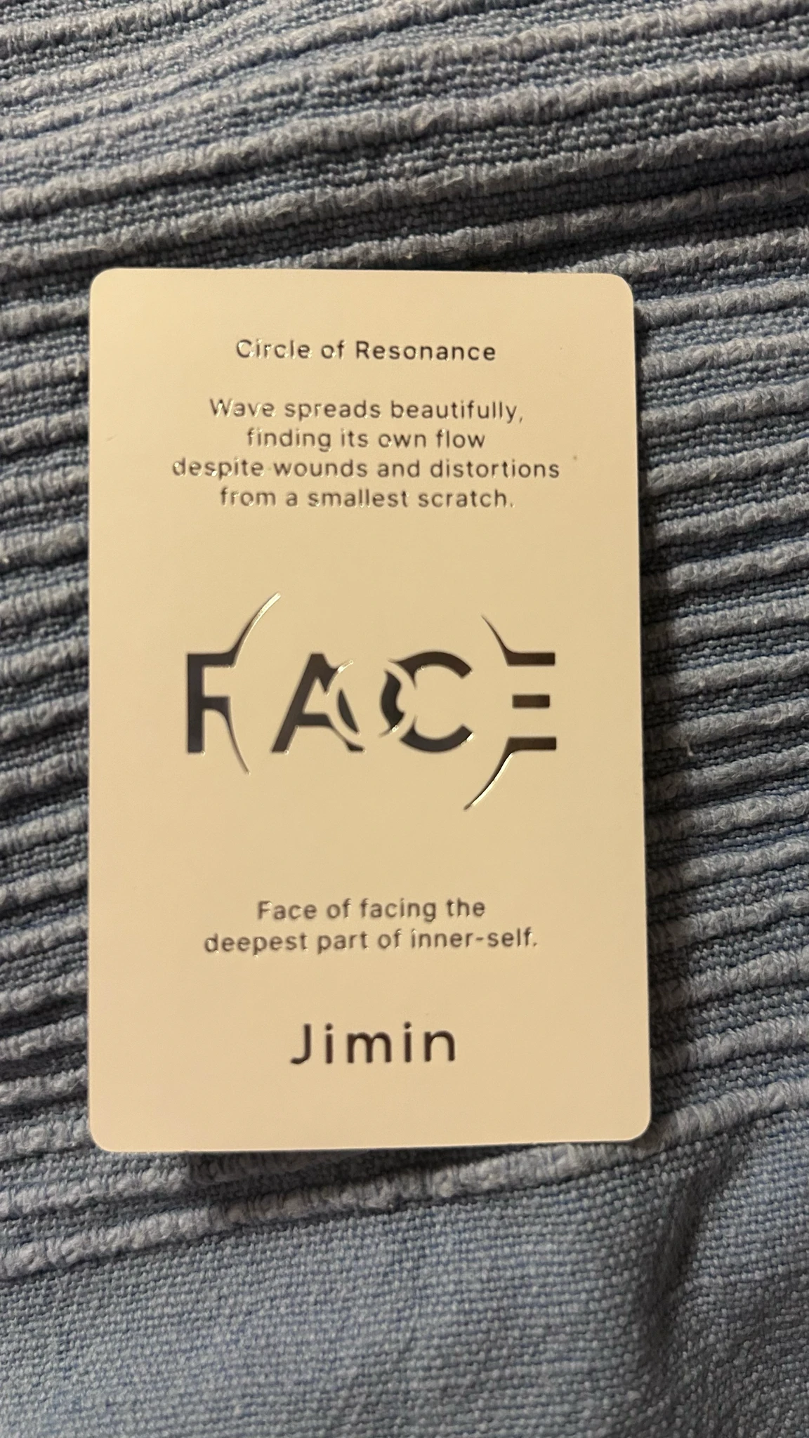 BTS Jimin BTS - Jimin - Face Album album photocard invisible face ver. listing photo 2