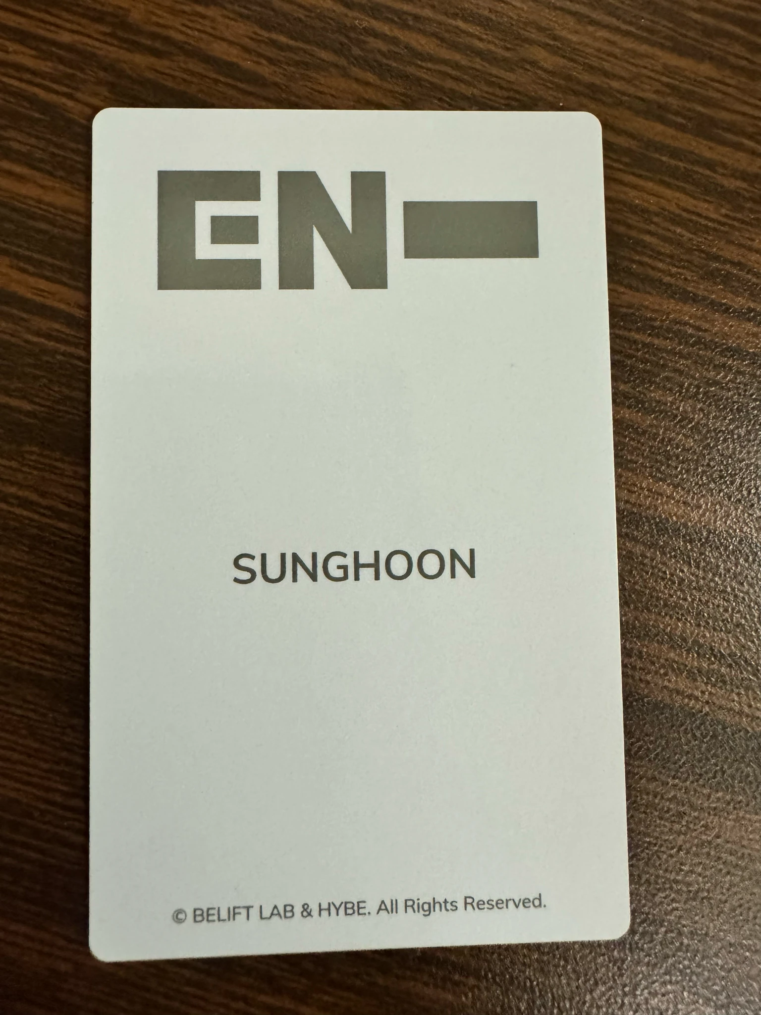 ENHYPEN Sunghoon ENHYPEN - Sunghoon - Official Light Stick Ver. 2 Other lightstick photocard set listing photo 2