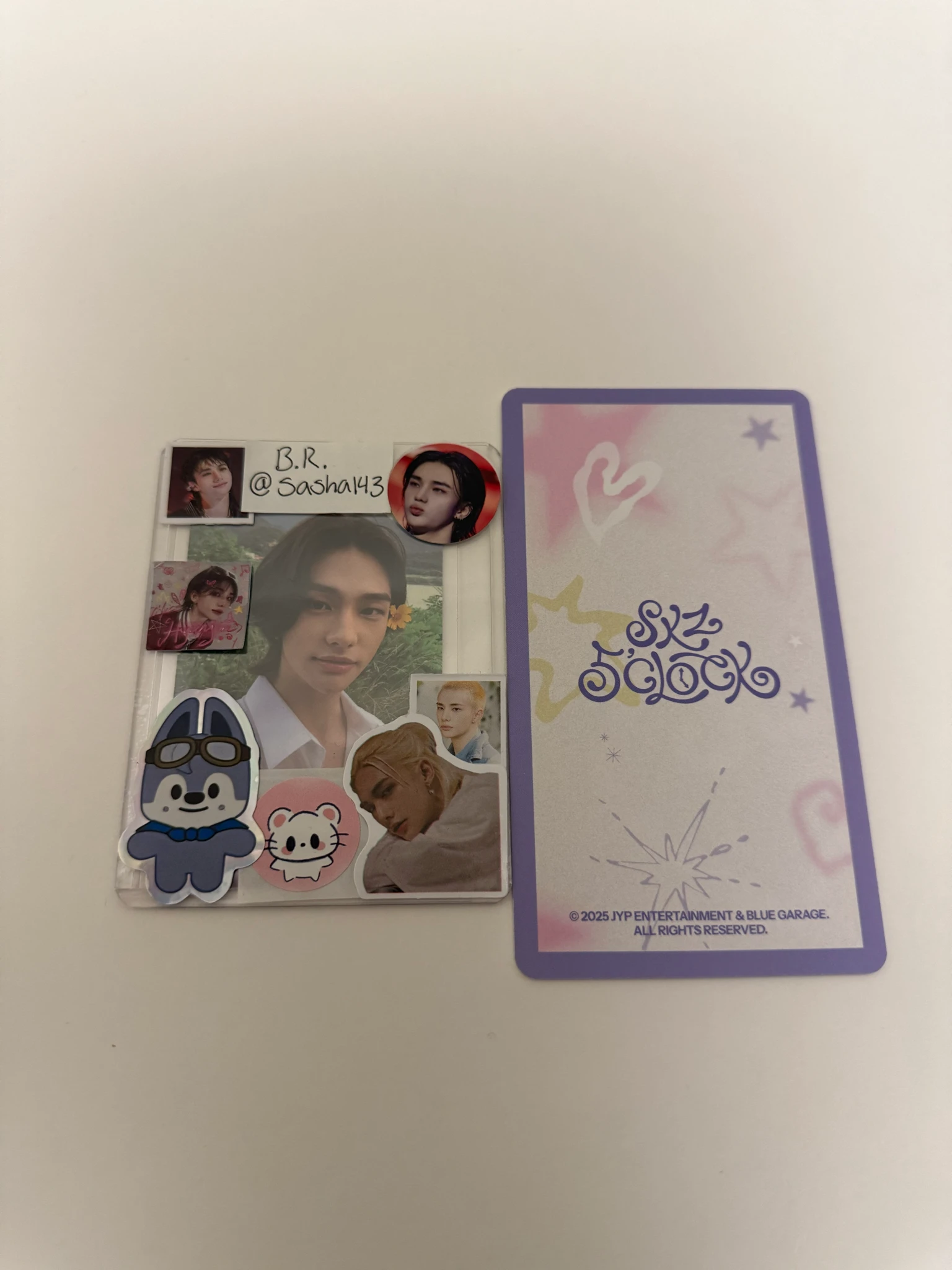Stray Kids Lee Know Stray Kids - Lee Know - 5th Fanmeeting - SKZ 5'Clock Event holographic (hologram) trading card listing photo 2