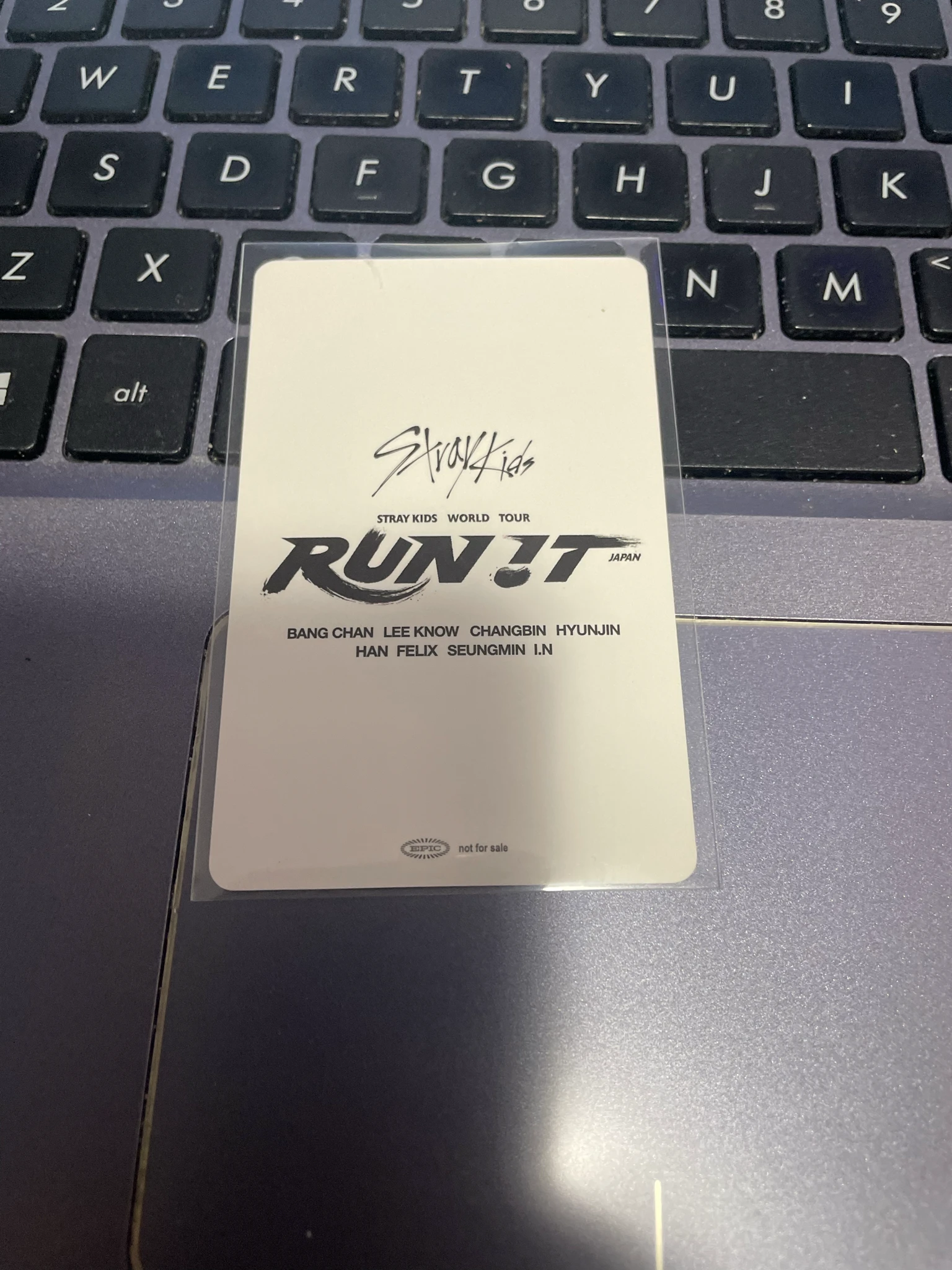 Stray Kids Changbin Stray Kids - Changbin - RUN IT World Tour Event day 2 tokyo pob (pre-order benefit) venue-limited venue album pick-up/purchase listing photo 2