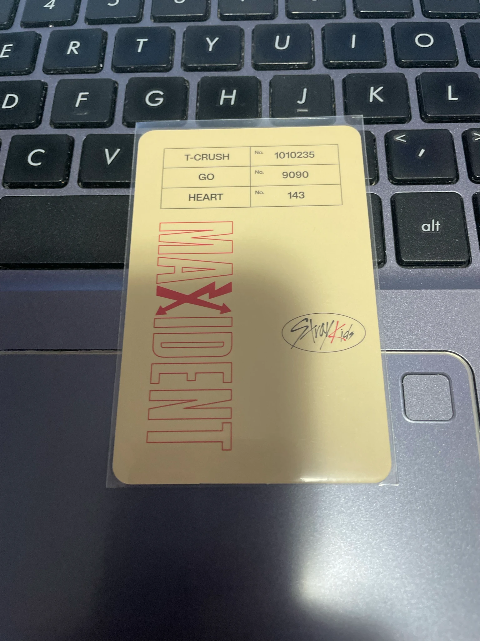 Stray Kids Bang Chan Stray Kids - Bang Chan - Maxident Album album photocard Bang Chan listing photo 2