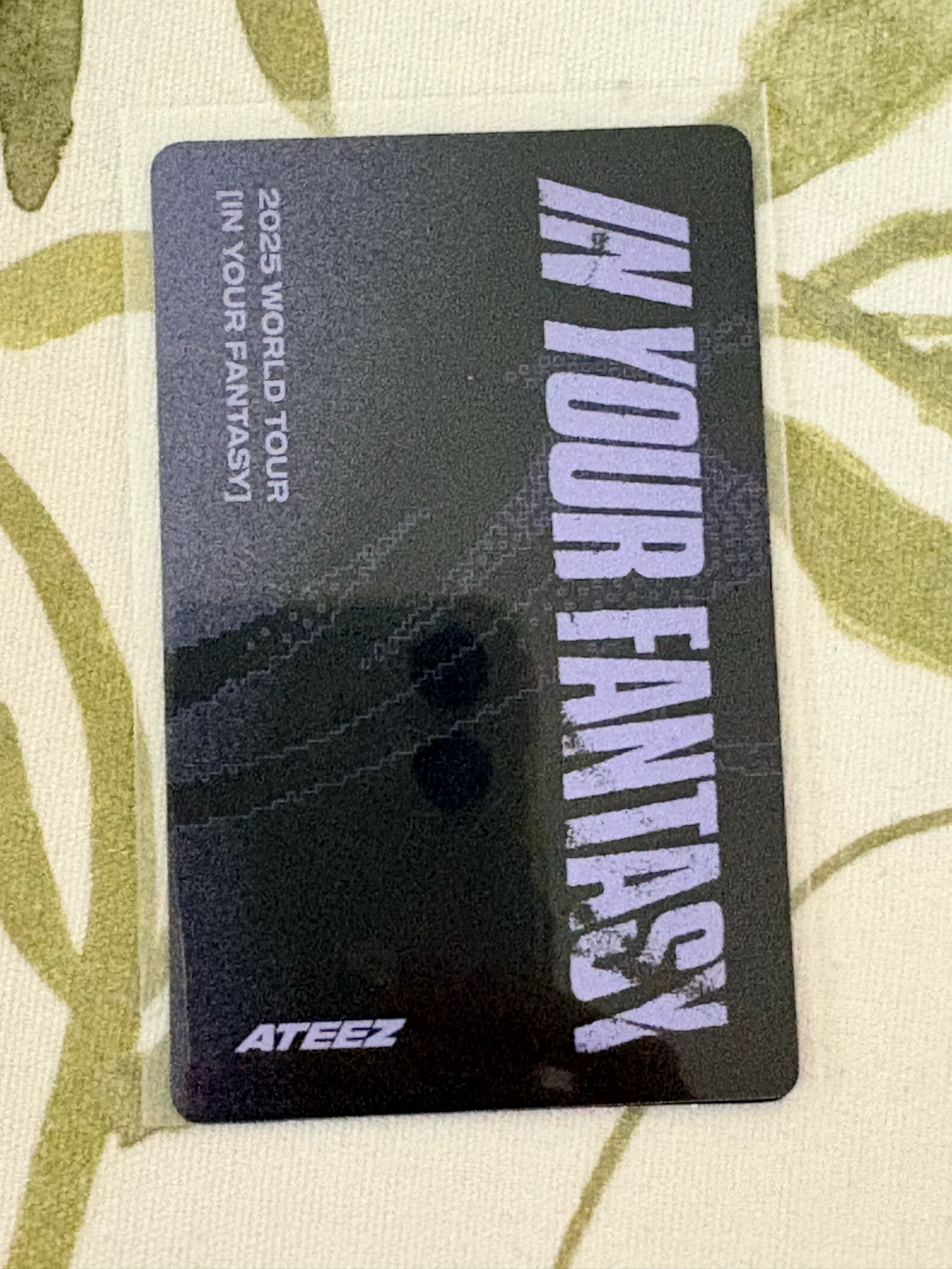 ATEEZ San ATEEZ - San - In Your Fantasy 2025 World Tour Event trading card version 3 listing photo 2