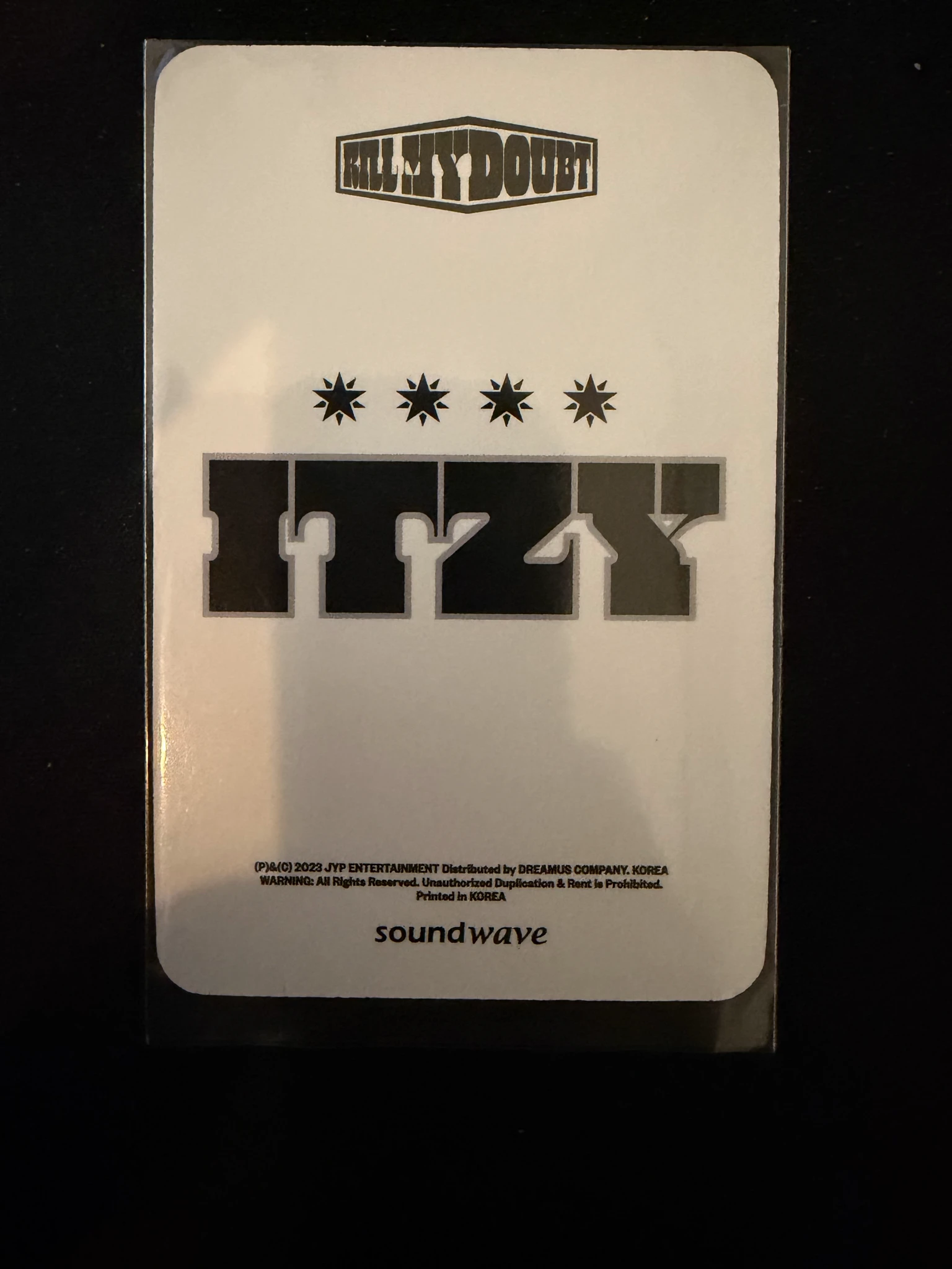 ITZY Chaeryeong ITZY - Chaeryeong - KILL MY DOUBT Album soundwave lucky draw round 23 listing photo 2