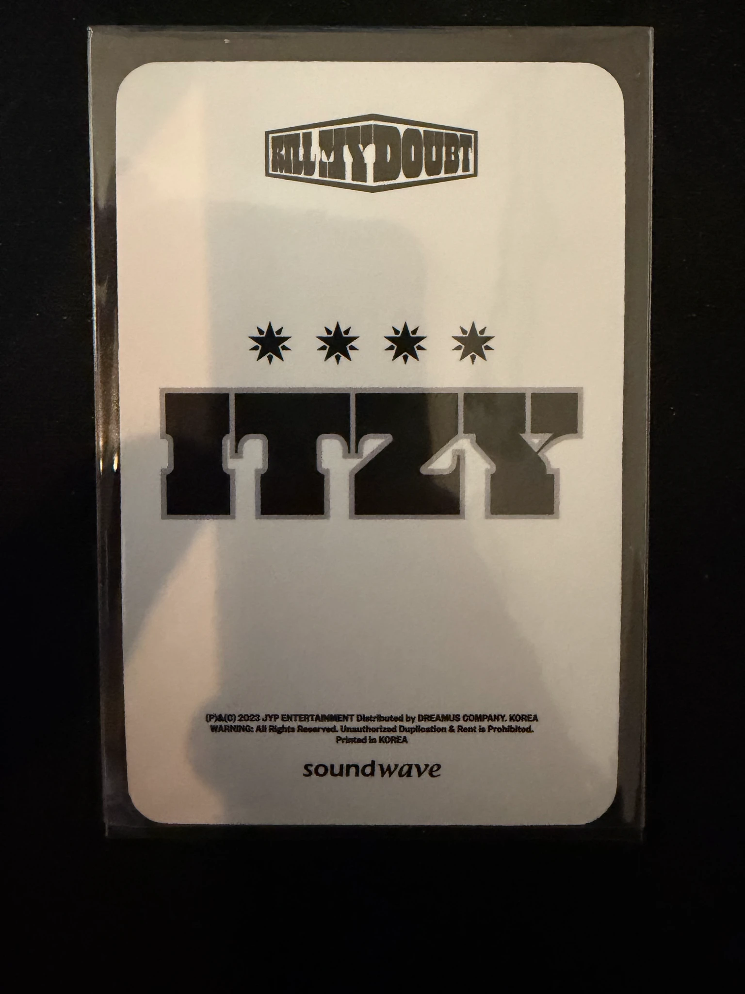 ITZY Chaeryeong ITZY - Chaeryeong - KILL MY DOUBT Album soundwave lucky draw round 23 listing photo 2