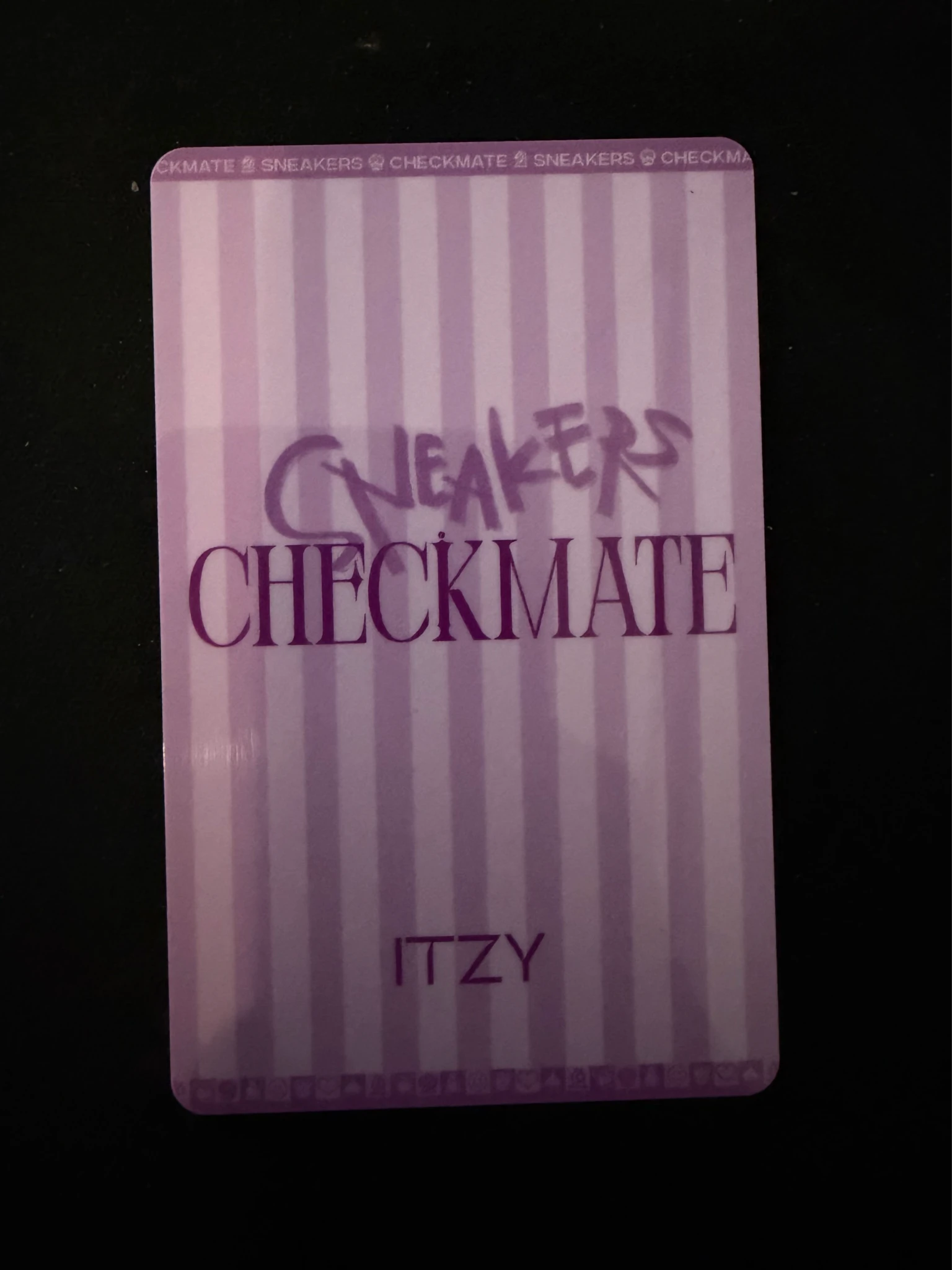 ITZY Chaeryeong ITZY - Chaeryeong - CHECKMATE Album withmuu lucky draw round 1 pvc card listing photo 2