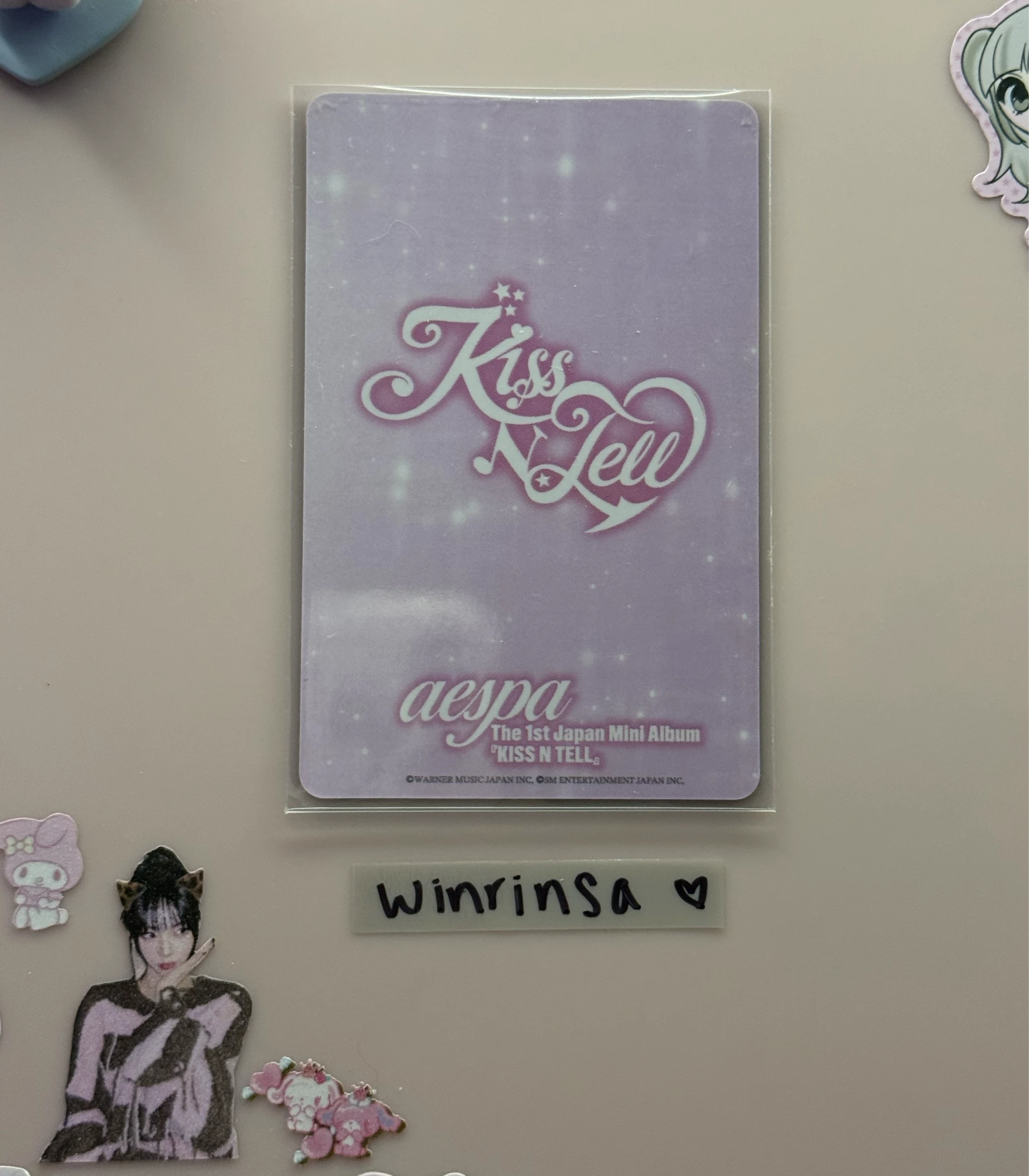 aespa Winter aespa - Winter - KISS N TELL Album tower records japan pob (pre-order benefit) listing photo 2