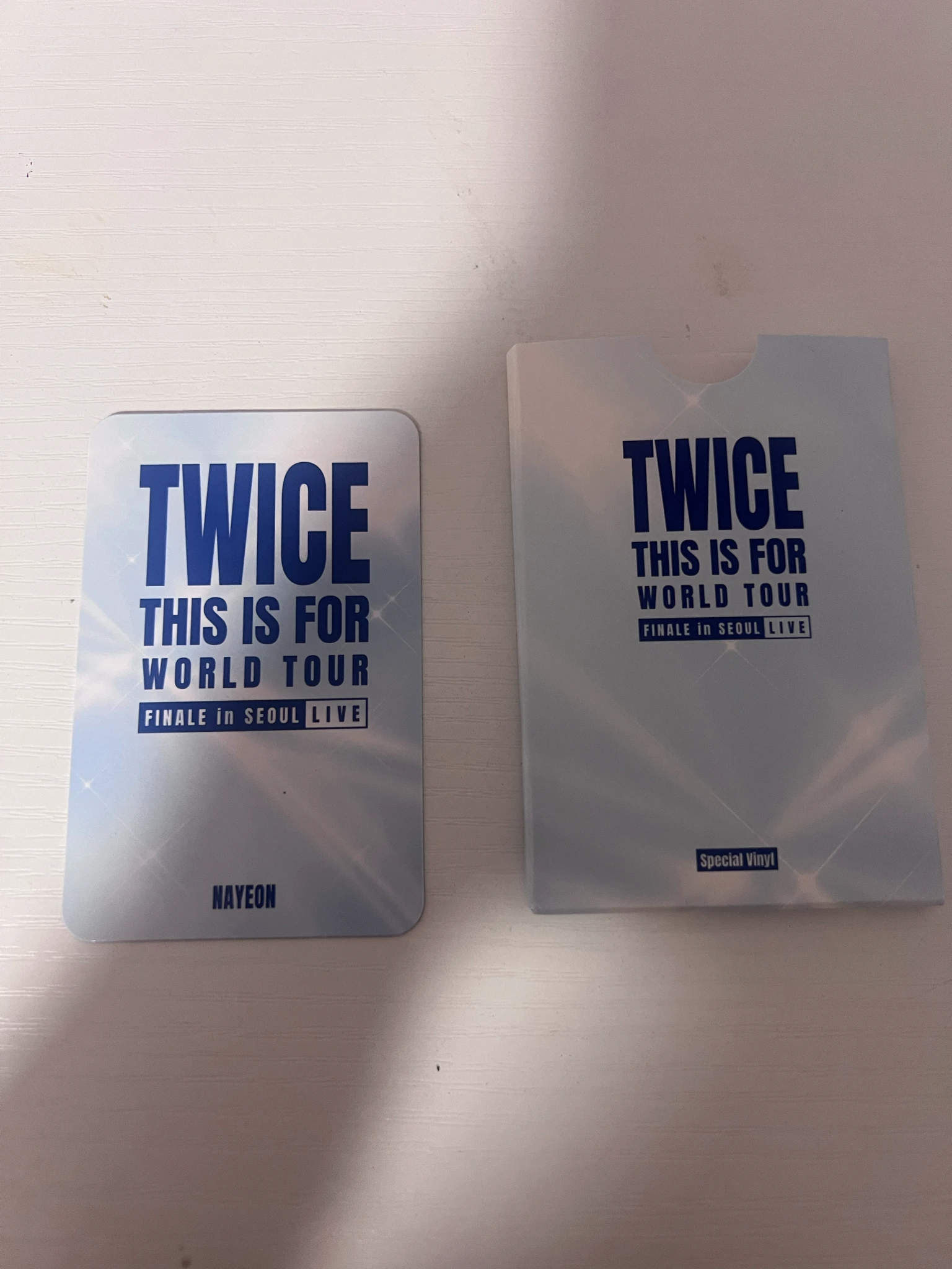 TWICE Nayeon TWICE - Nayeon - <THIS IS FOR> WORLD TOUR FINALE in SEOUL - LIVE Album retail exclusive target album photocard photocard set listing photo 2