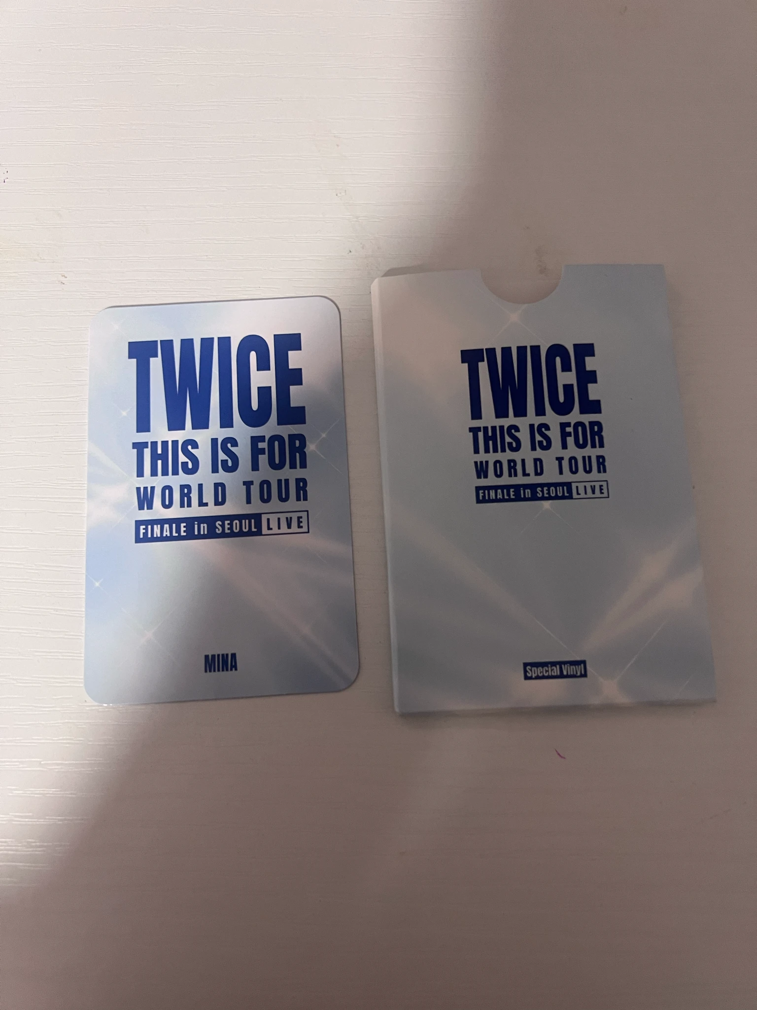 TWICE Mina TWICE - Mina - <THIS IS FOR> WORLD TOUR FINALE in SEOUL - LIVE Album retail exclusive album photocard target photocard set listing photo 2