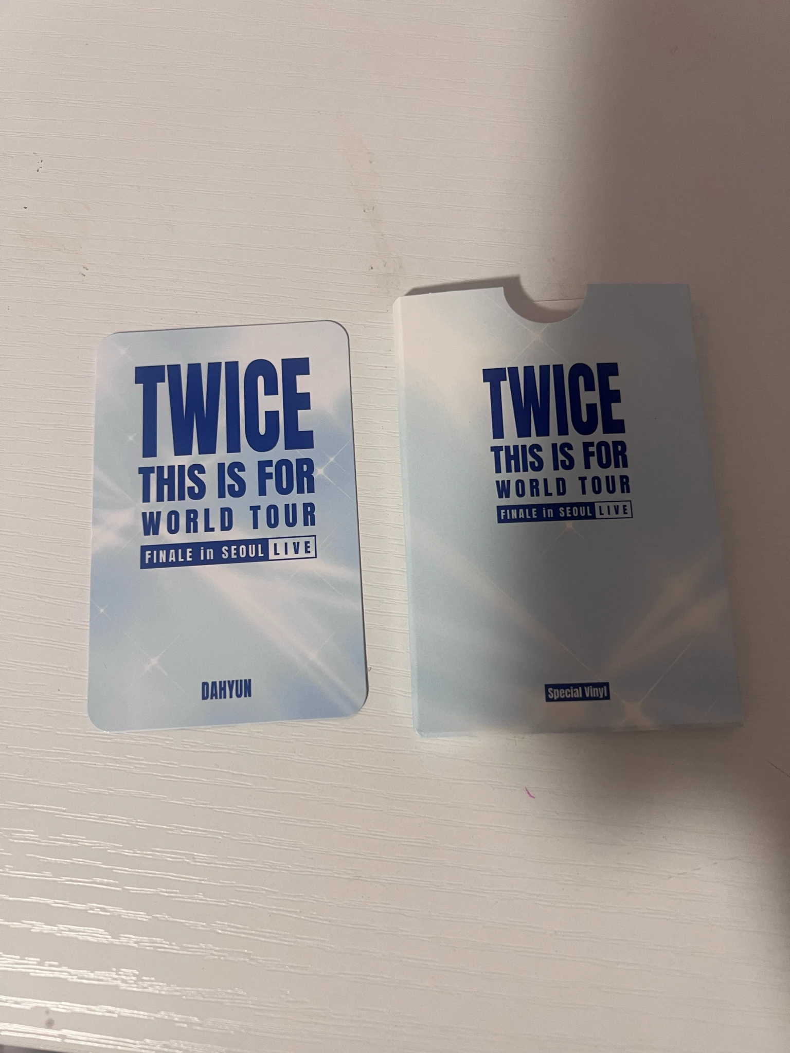 TWICE Dahyun TWICE - Dahyun - <THIS IS FOR> WORLD TOUR FINALE in SEOUL - LIVE Album retail exclusive album photocard photocard set target listing photo 2