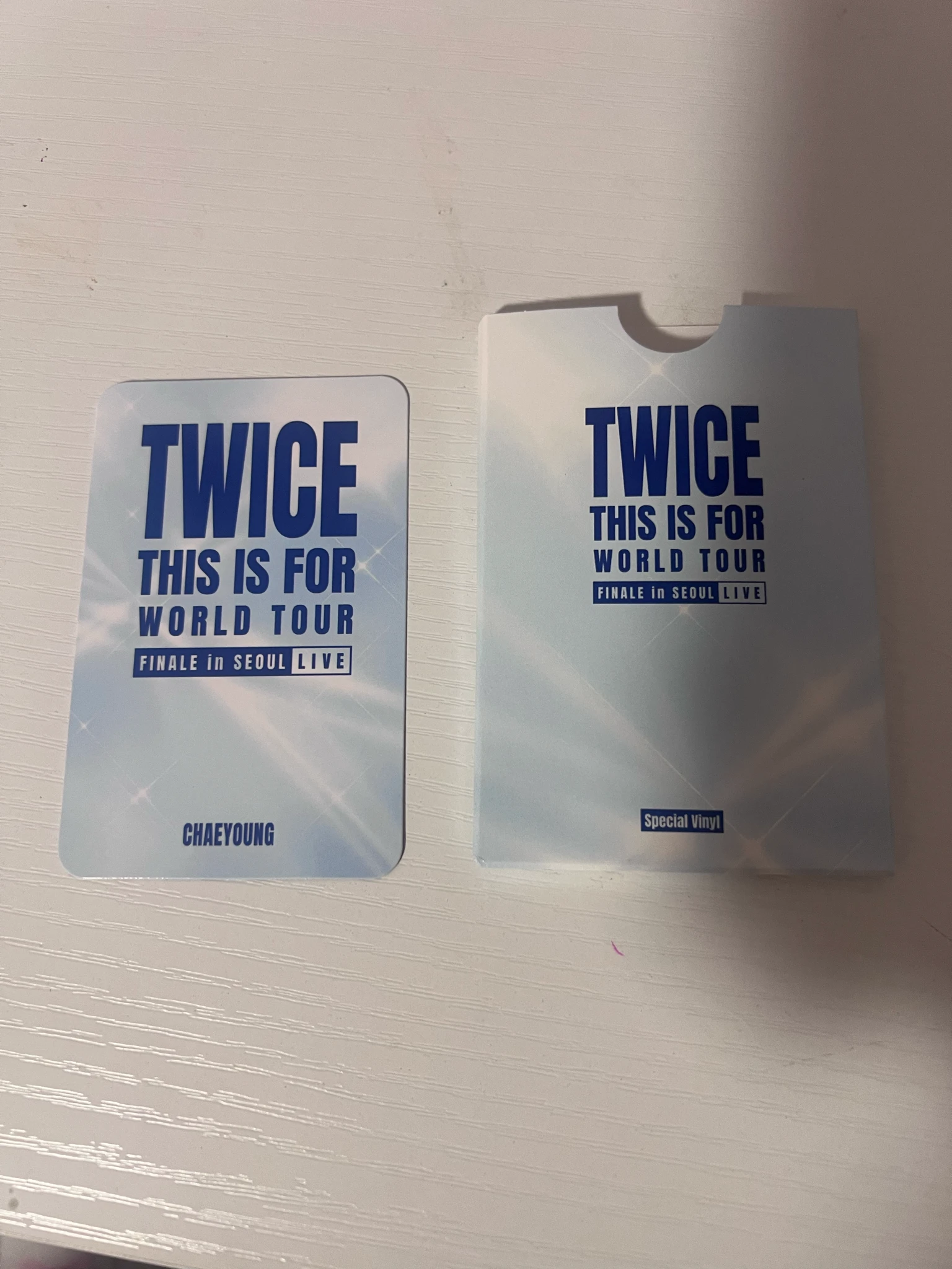 TWICE Chaeyoung TWICE - Chaeyoung - <THIS IS FOR> WORLD TOUR FINALE in SEOUL - LIVE Album retail exclusive album photocard target photocard set listing photo 2
