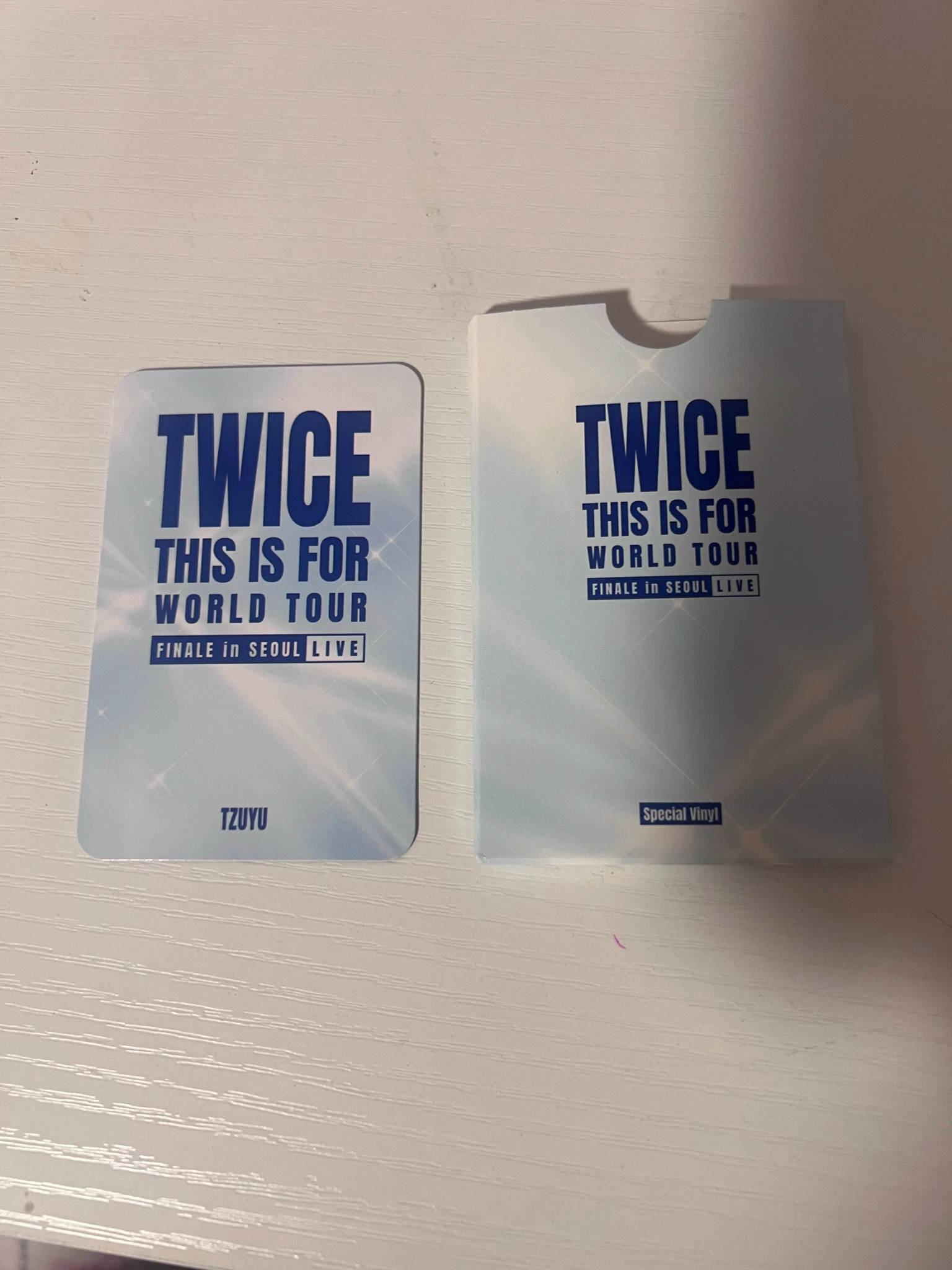 TWICE Tzuyu TWICE - Tzuyu - <THIS IS FOR> WORLD TOUR FINALE in SEOUL - LIVE Album photocard set target retail exclusive album photocard listing photo 2