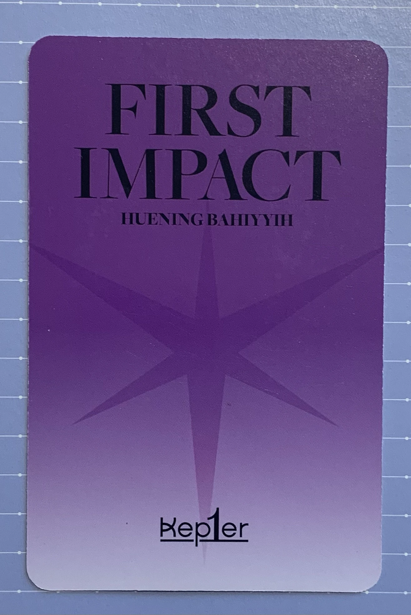 Kep1er Huening Bahiyyih Kep1er - Hiyyih - First Impact Album connect 0 ver album photocard listing photo 2