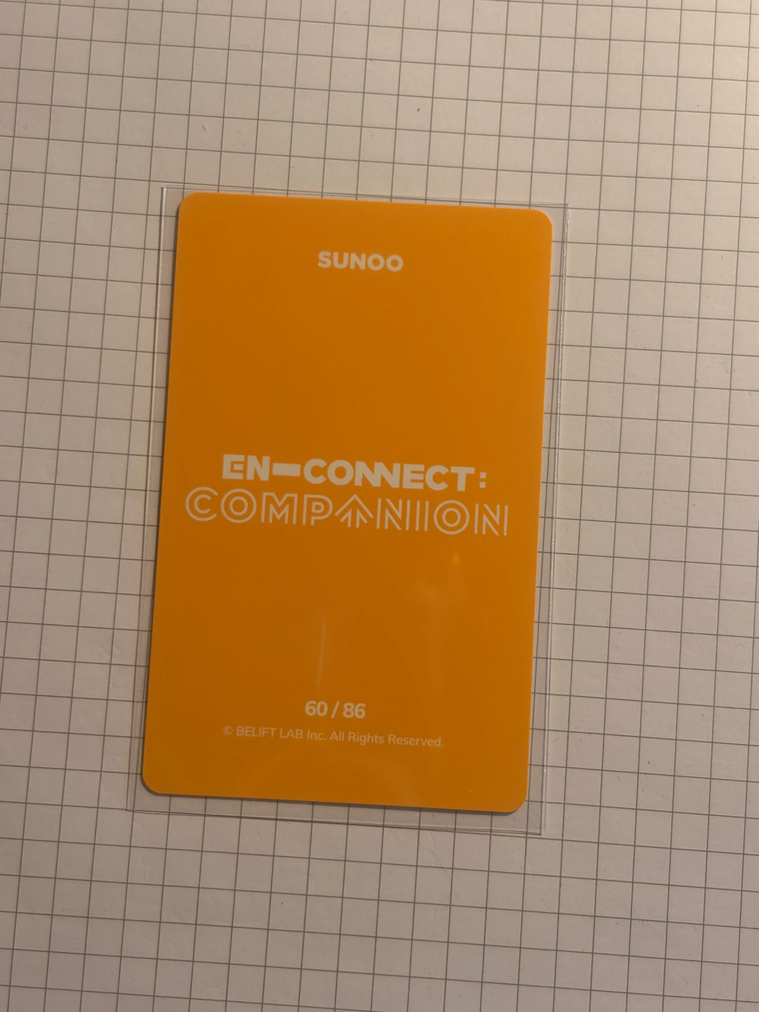 ENHYPEN Sunoo ENHYPEN - Sunoo - EN-CONNECT : COMPANION Event trading card listing photo 2