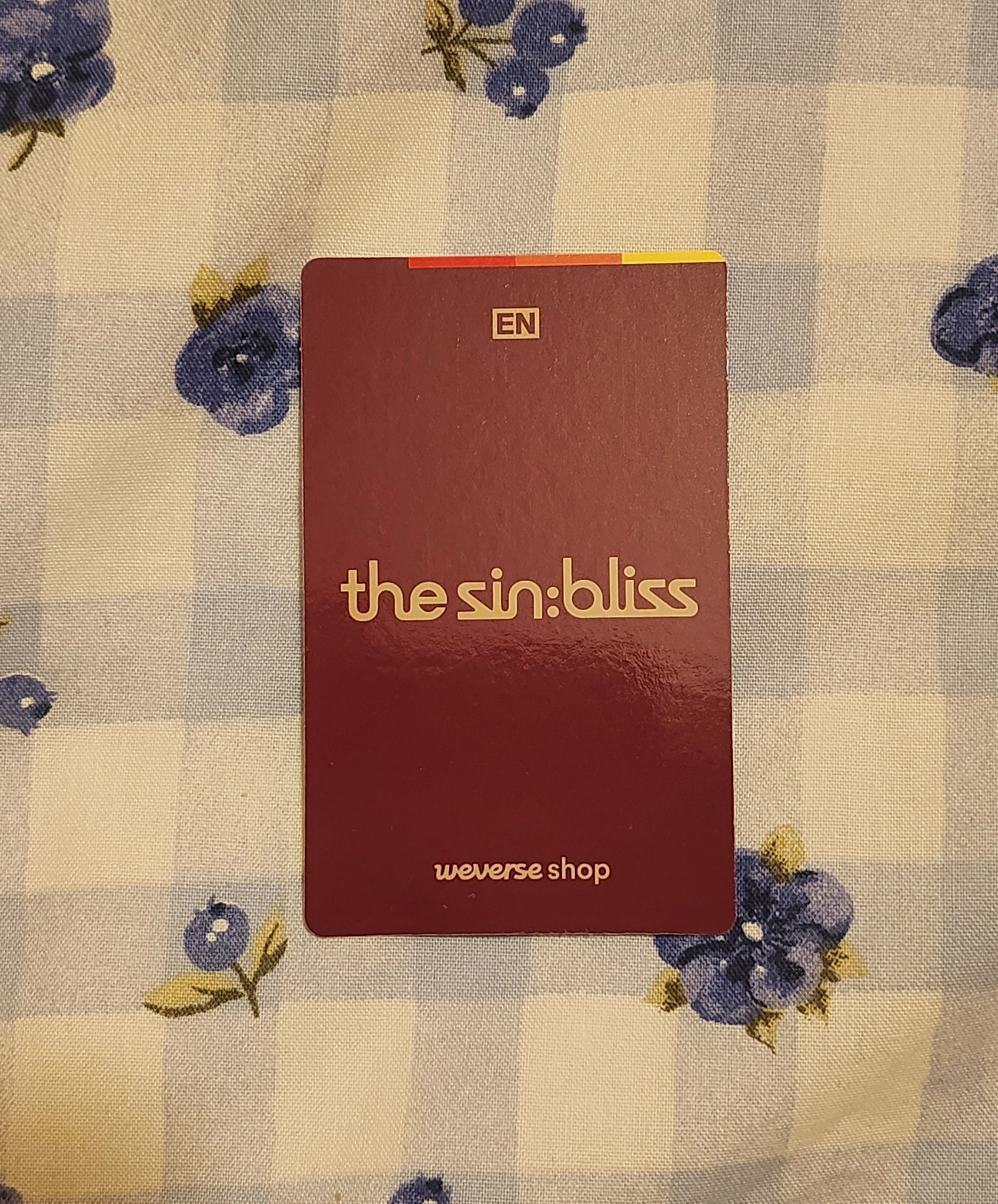 ENHYPEN Sunoo ENHYPEN - Sunoo - THE SIN: BLISS Album weverse global shop (wvg) pob (pre-order benefit) standard version listing photo 2