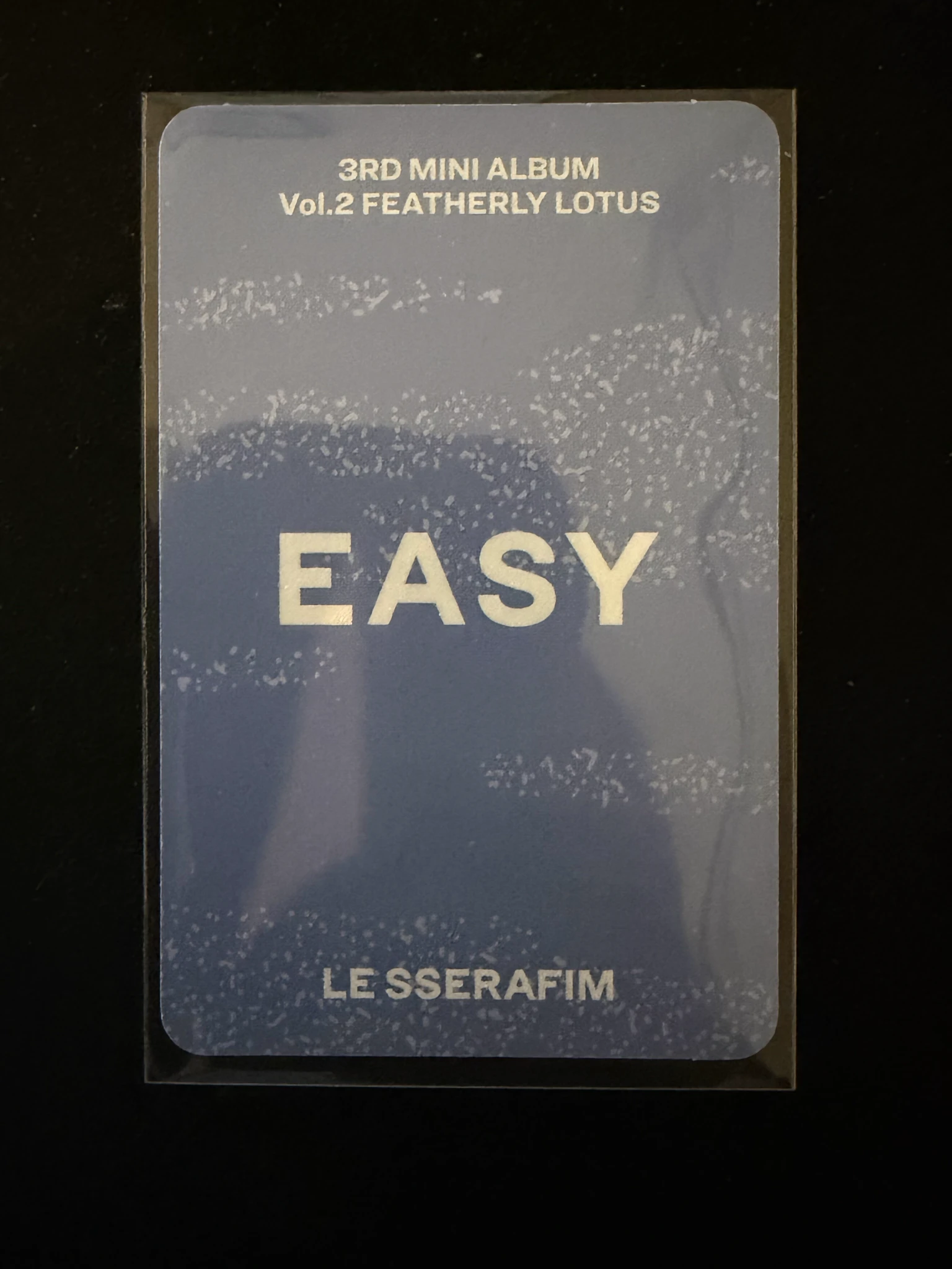LE SSERAFIM Huh Yunjin LE SSERAFIM - Huh Yunjin - EASY Album album photocard Featherly Lotus ver. listing photo 2