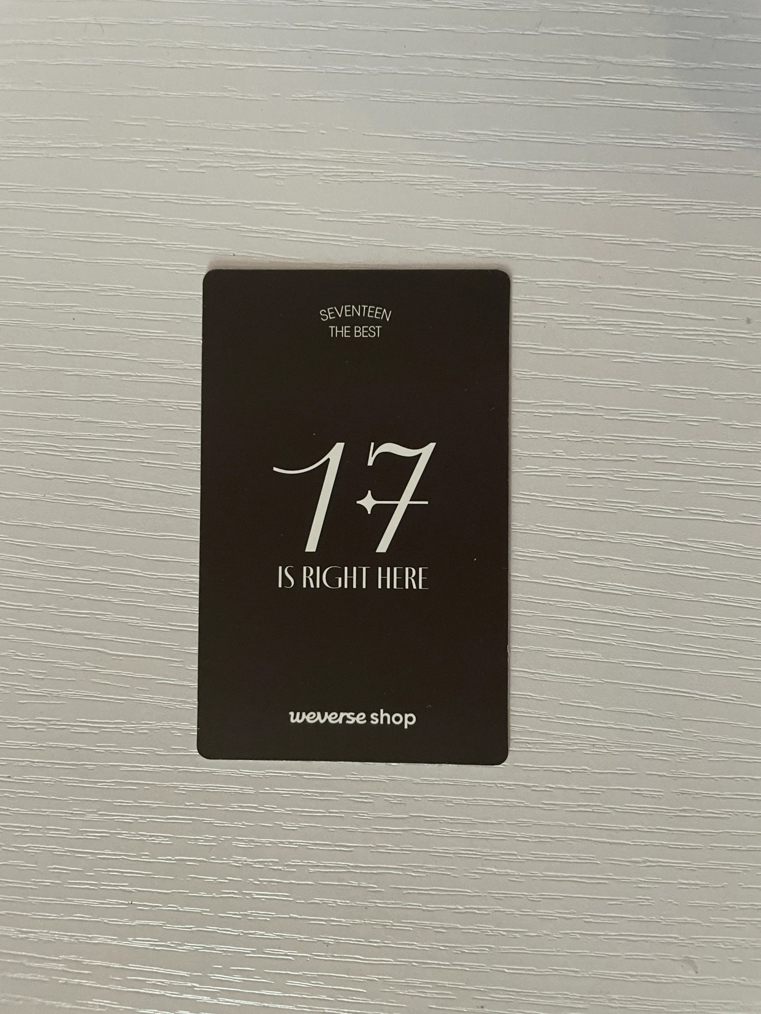 SEVENTEEN Vernon SEVENTEEN - Vernon - 17 IS RIGHT HERE Album pob (pre-order benefit) weverse global shop (wvg) standard version listing photo 2