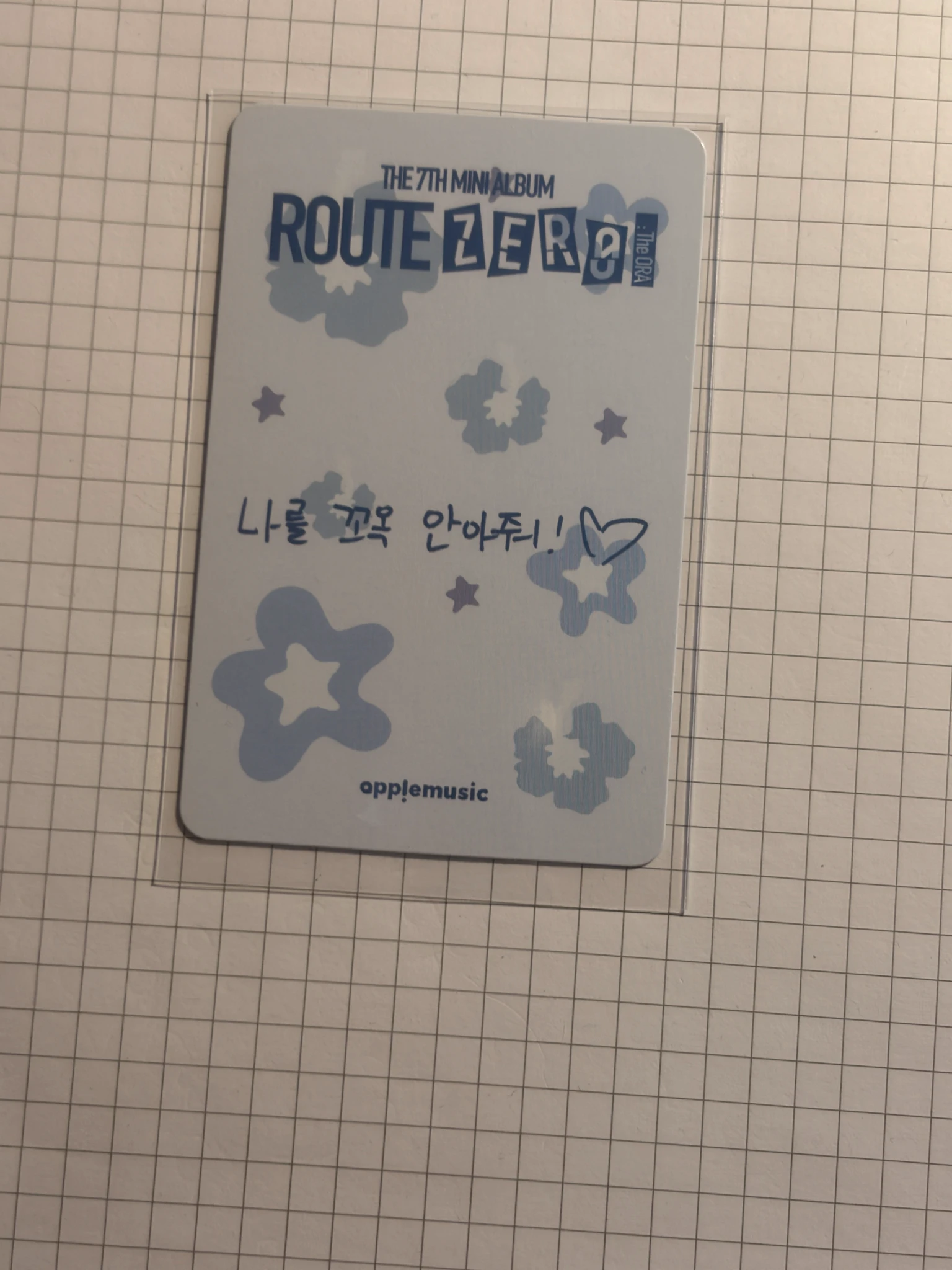 xikers Yechan xikers - Yechan - ROUTE ZERO: The ORA Album apple music pop-up cafe lucky draw (LD) listing photo 2