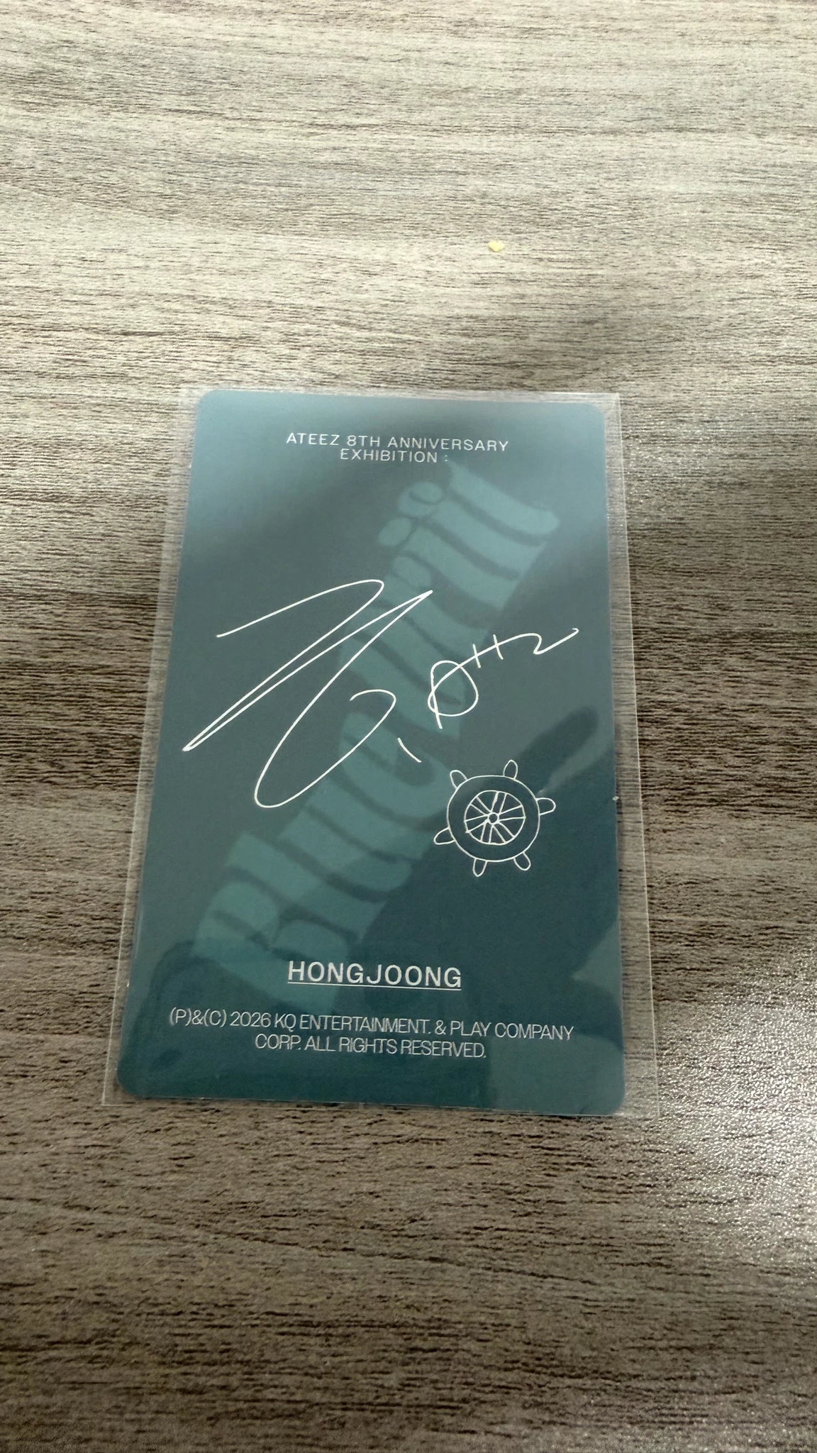 ATEEZ Hongjoong ATEEZ - Hongjoong - Blue Drift MD - 8th Anniversary Other trading card version 2 listing photo 2