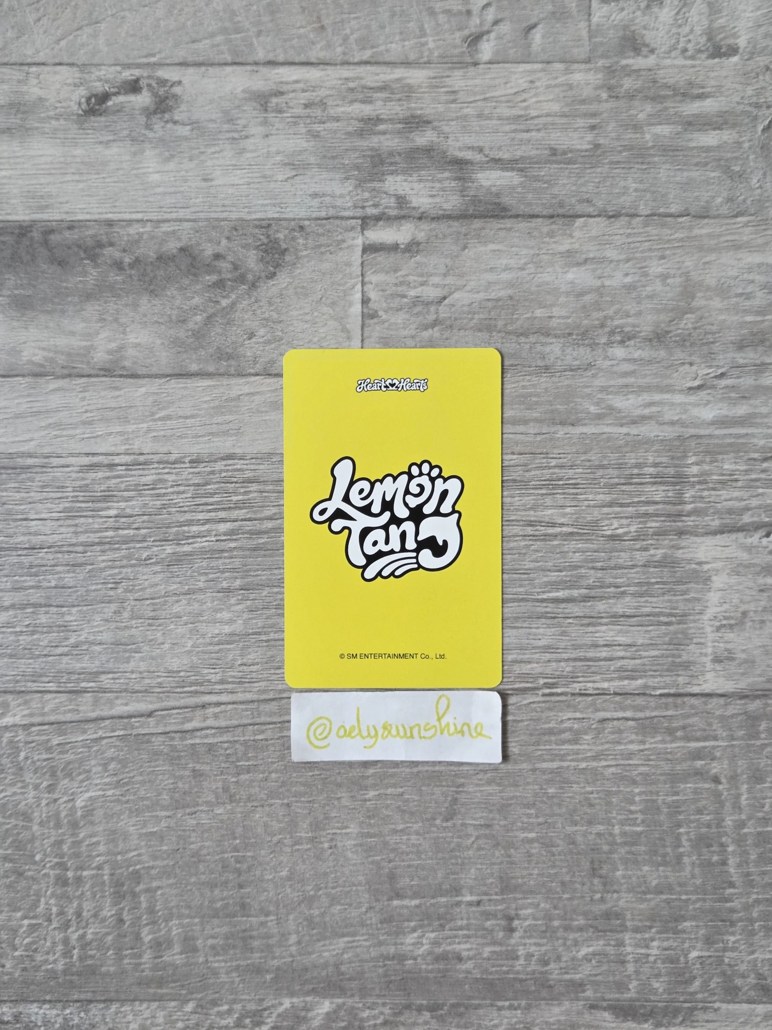 Hearts2Hearts Hearts2Hearts - Jiwoo & Ian - Lemon Tang Album k idol shop lucky draw (LD) purchase benefit listing photo 2