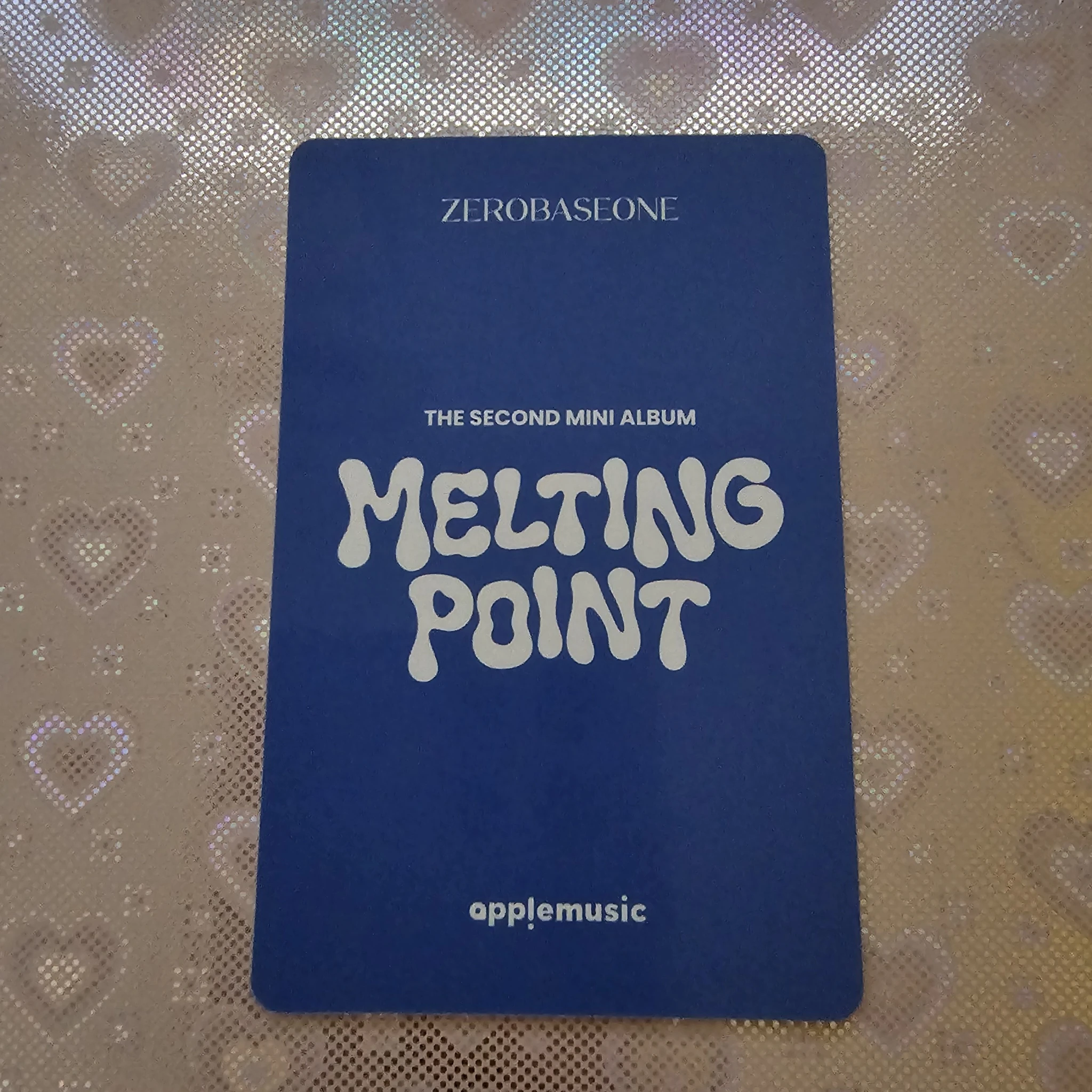 ZEROBASEONE Hao ZEROBASEONE - Hao - Melting Point Album lucky draw (LD) apple music set benefit listing photo 2
