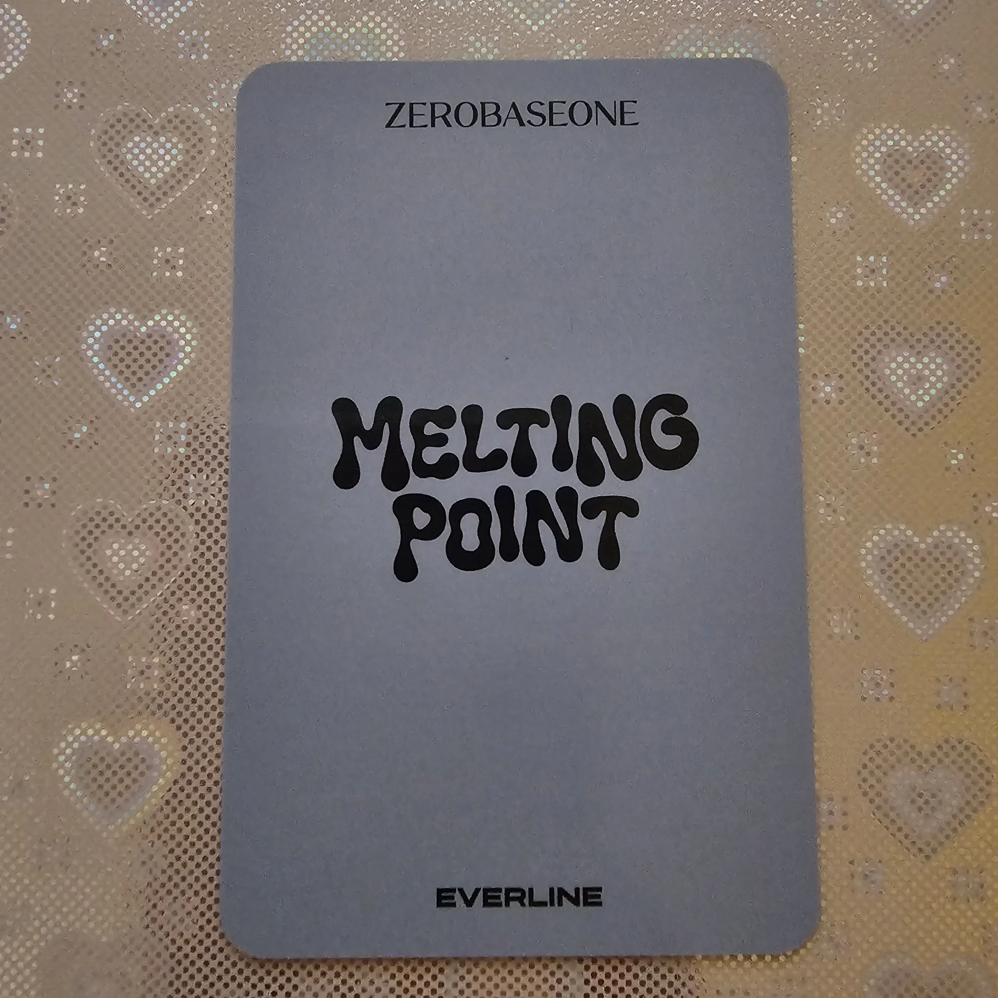 ZEROBASEONE Gyuvin ZEROBASEONE - Gyuvin - Melting Point Album lucky draw (LD) everline set benefit round 2 listing photo 2