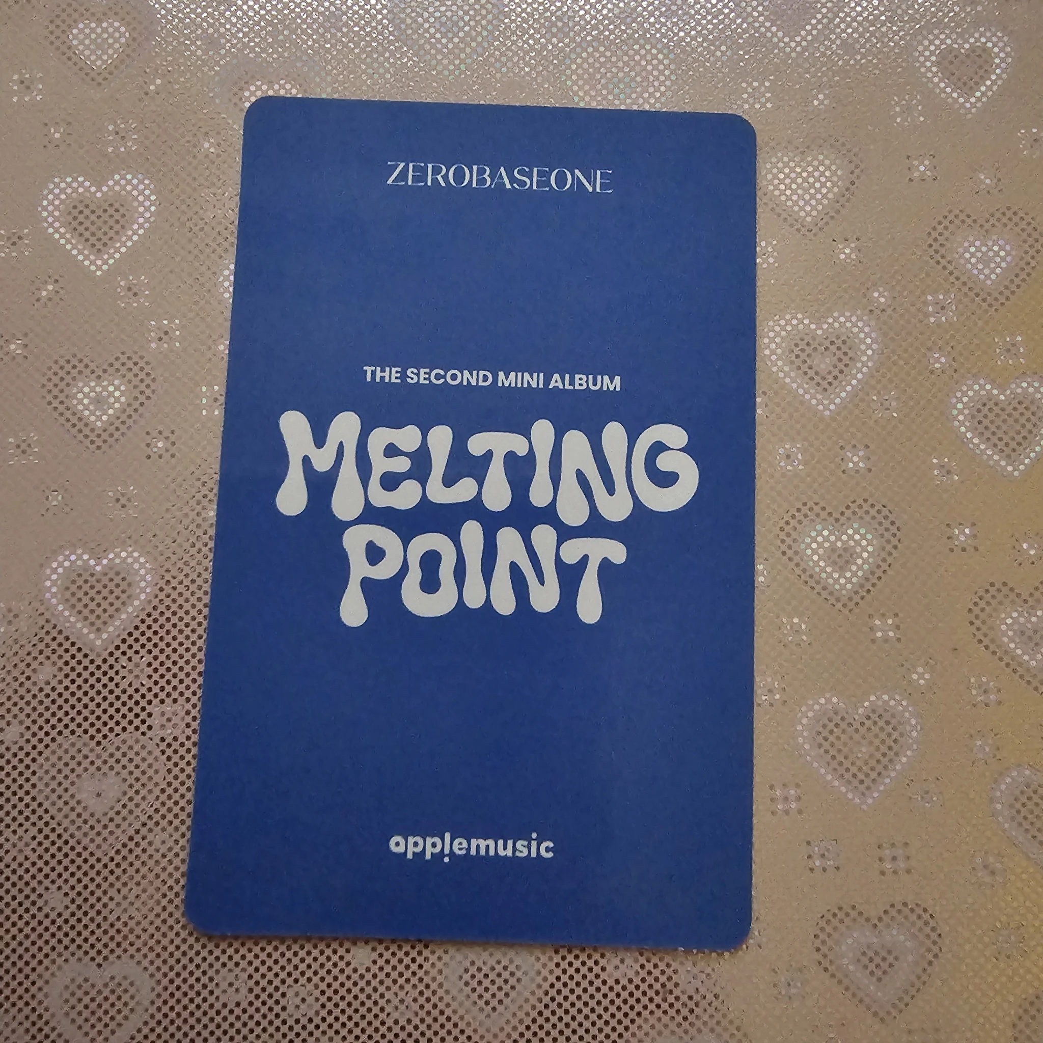 ZEROBASEONE Gunwook ZEROBASEONE - Gunwook - Melting Point Album lucky draw (LD) apple music set benefit listing photo 2