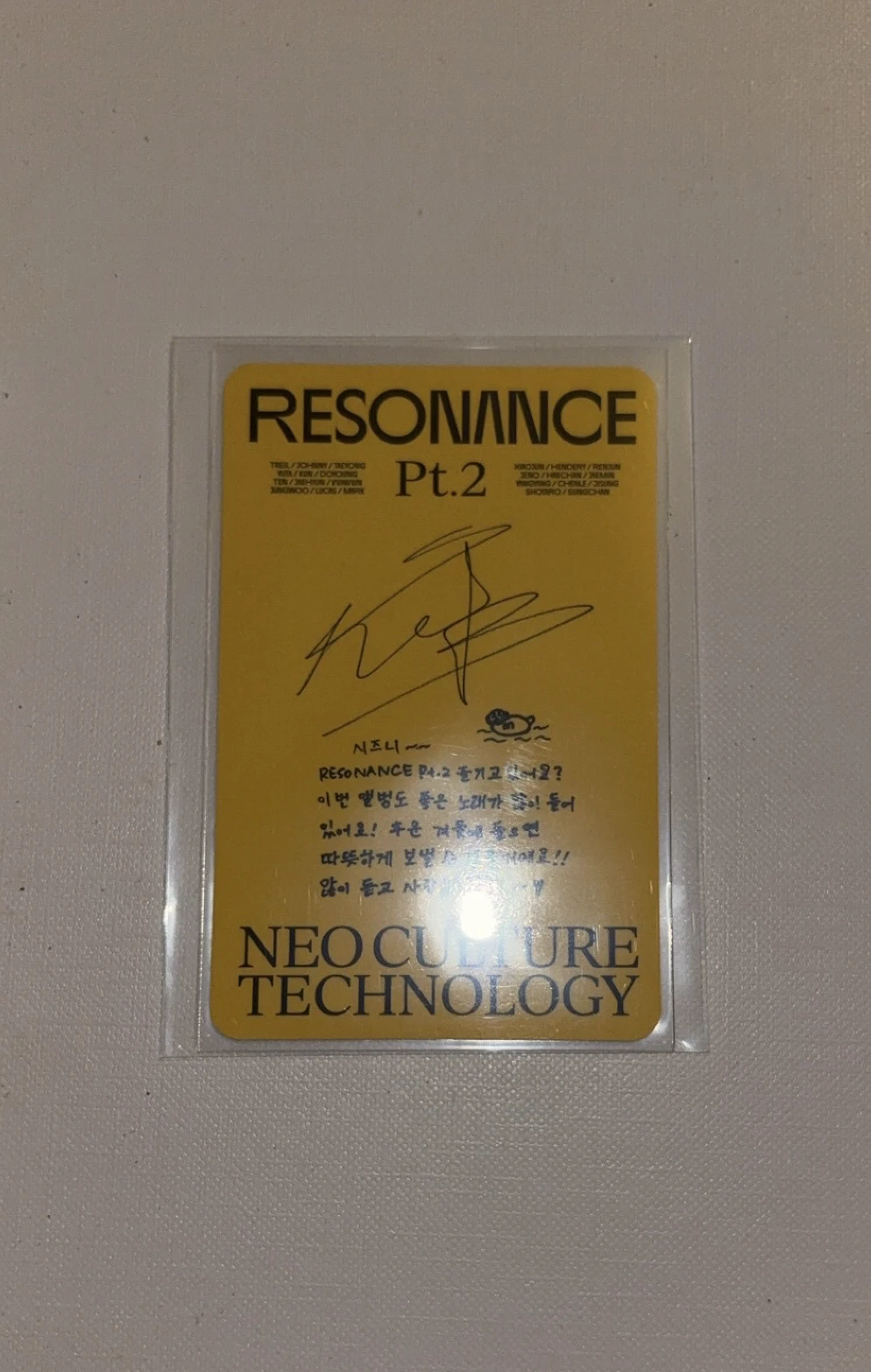 NCT Shotaro NCT - Shotaro - NCT 2020 Resonance Pt.2 Album album photocard kihno version departure version listing photo 2