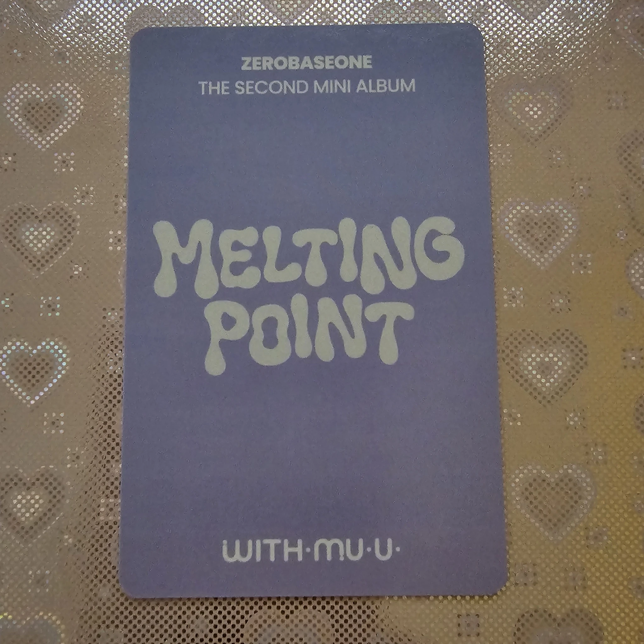 ZEROBASEONE Gyuvin ZEROBASEONE - Gyuvin - Melting Point Album withmuu lucky draw listing photo 2