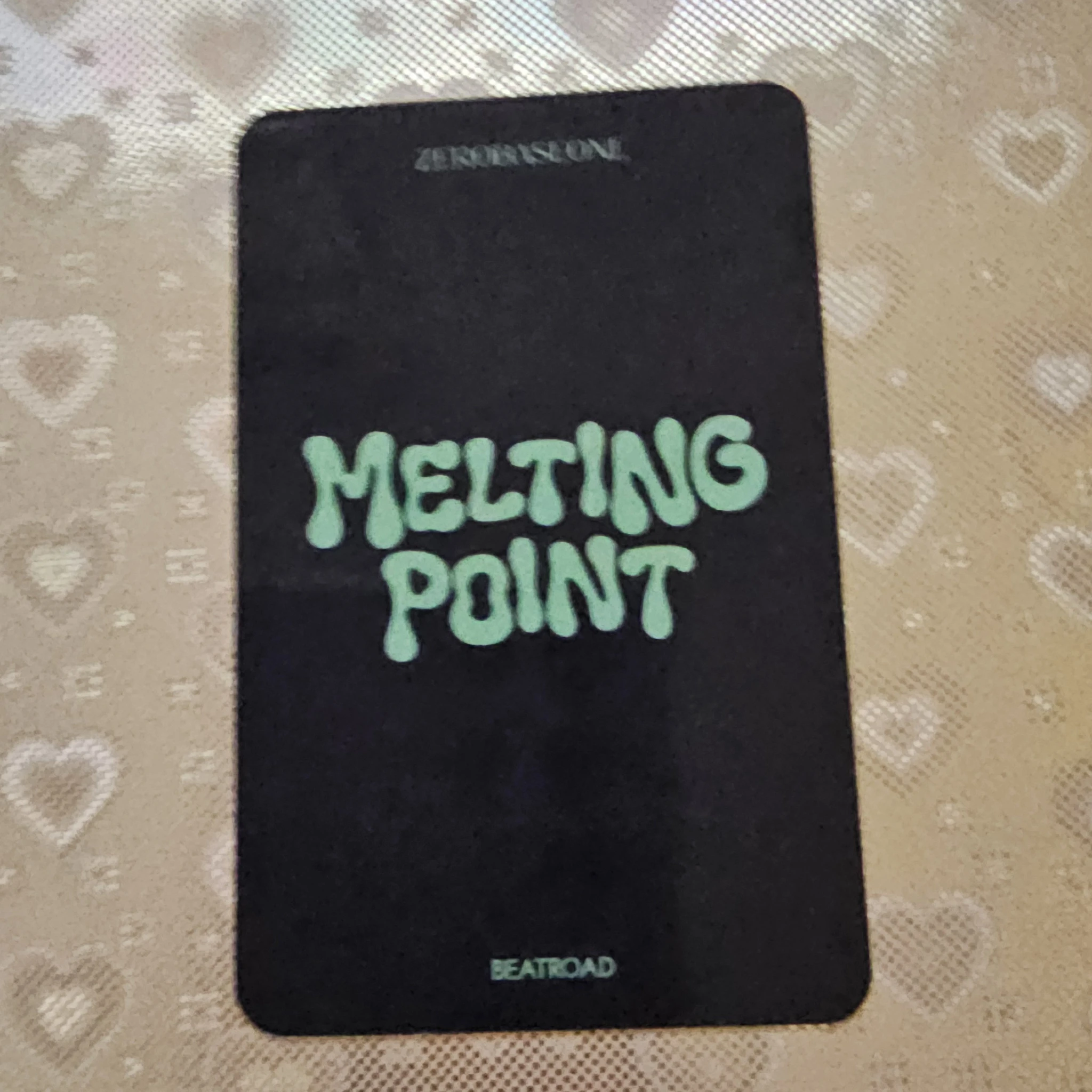 ZEROBASEONE Hanbin ZEROBASEONE - Hanbin - Melting Point Album lucky draw beatroad set benefit listing photo 2