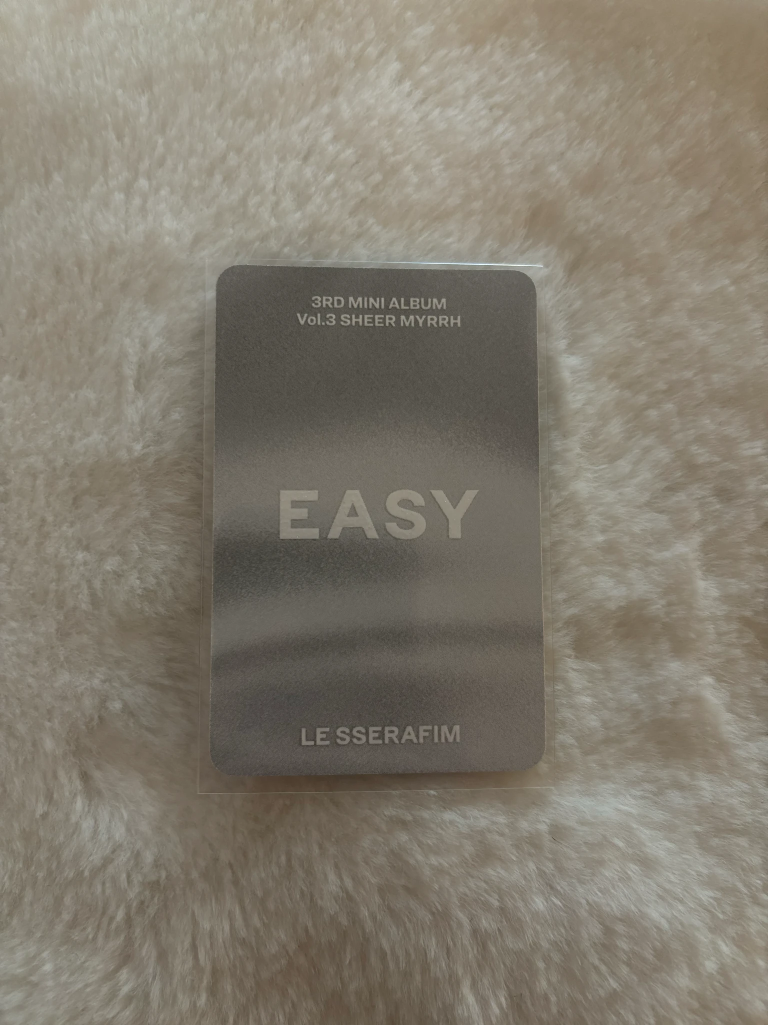 LE SSERAFIM Sakura LE SSERAFIM - Sakura - EASY Album album photocard Sheer Myrrh ver. listing photo 2