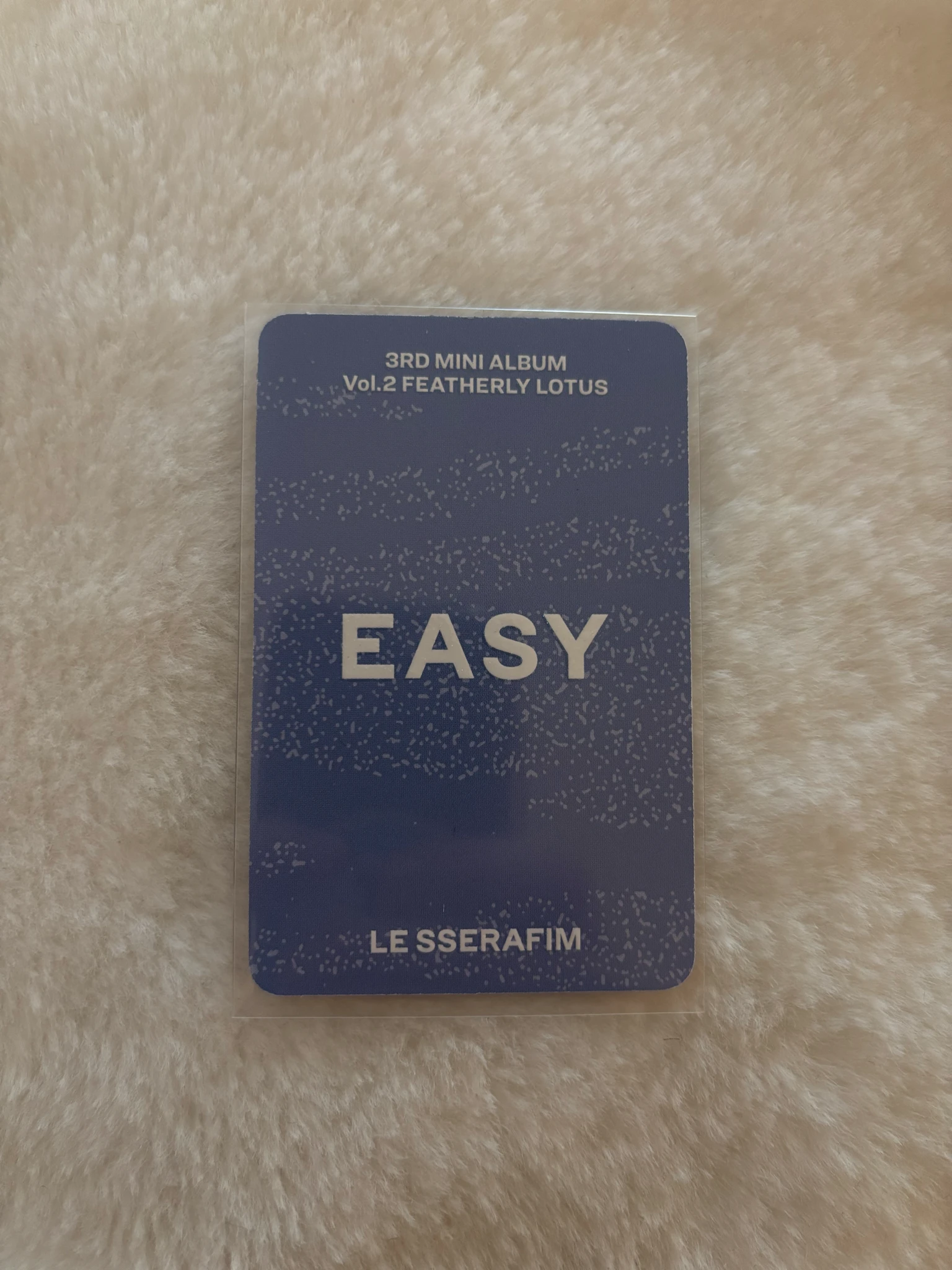 LE SSERAFIM Hong Eunchae LE SSERAFIM - Hong Eunchae - EASY Album album photocard Featherly Lotus ver. listing photo 2