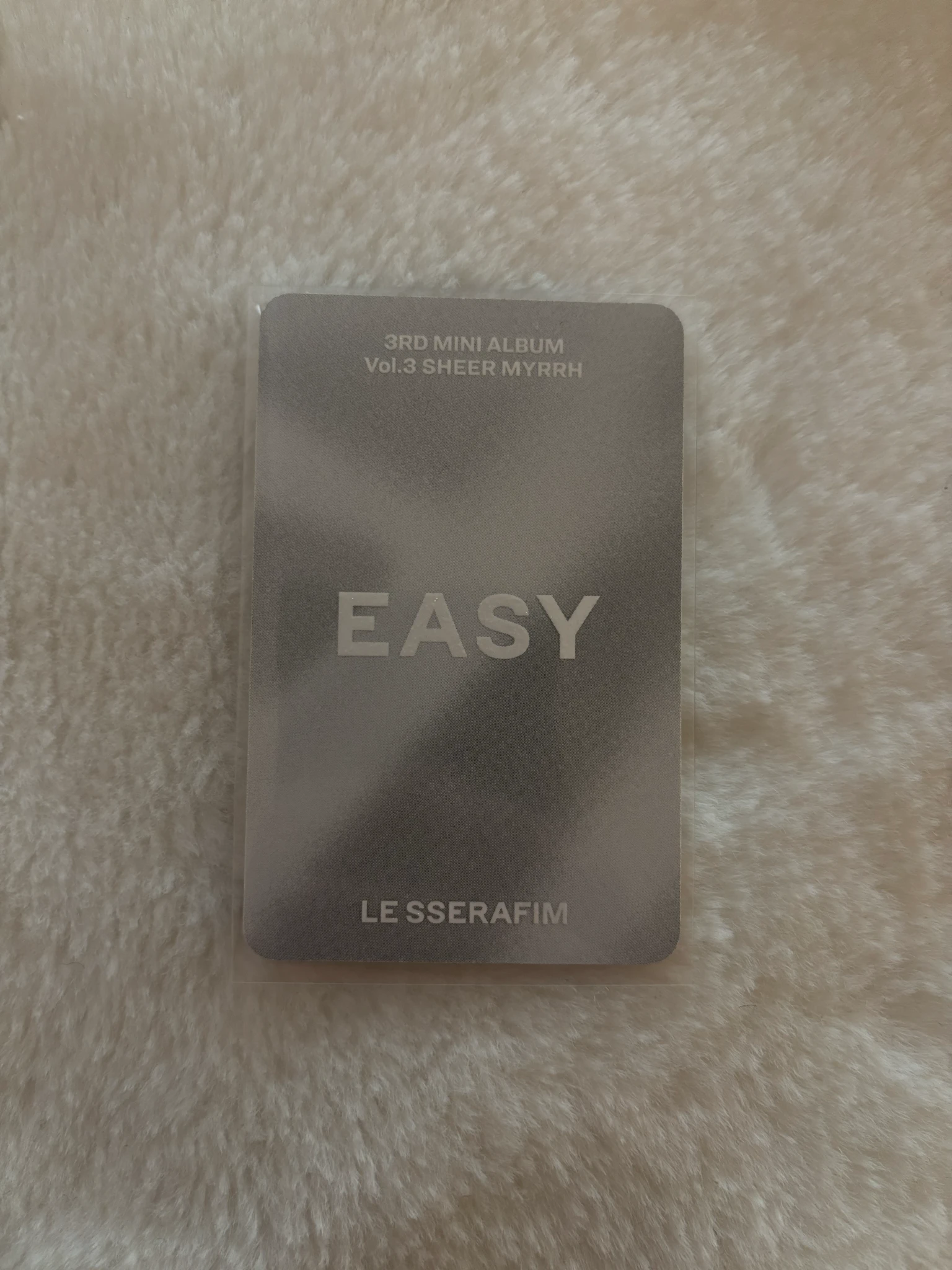 LE SSERAFIM Kazuha LE SSERAFIM - Kazuha - EASY Album album photocard Sheer Myrrh ver. listing photo 2
