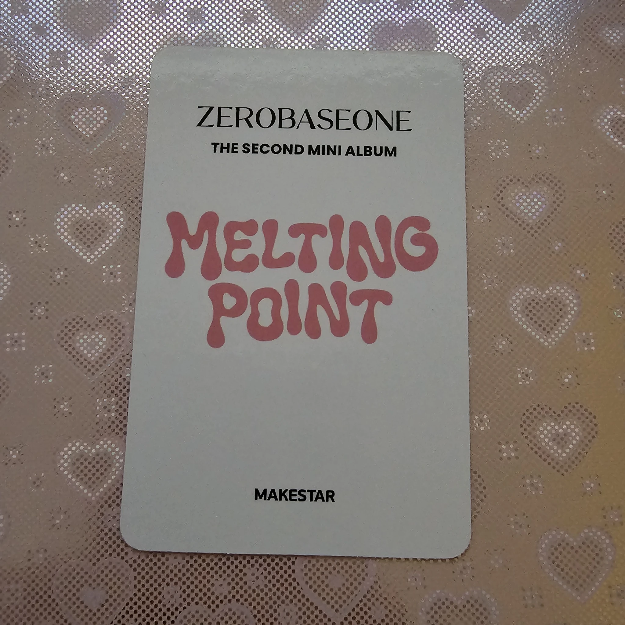 ZEROBASEONE Gunwook ZEROBASEONE - Gunwook - Melting Point Album makestar round 2 video call (fancall) listing photo 2