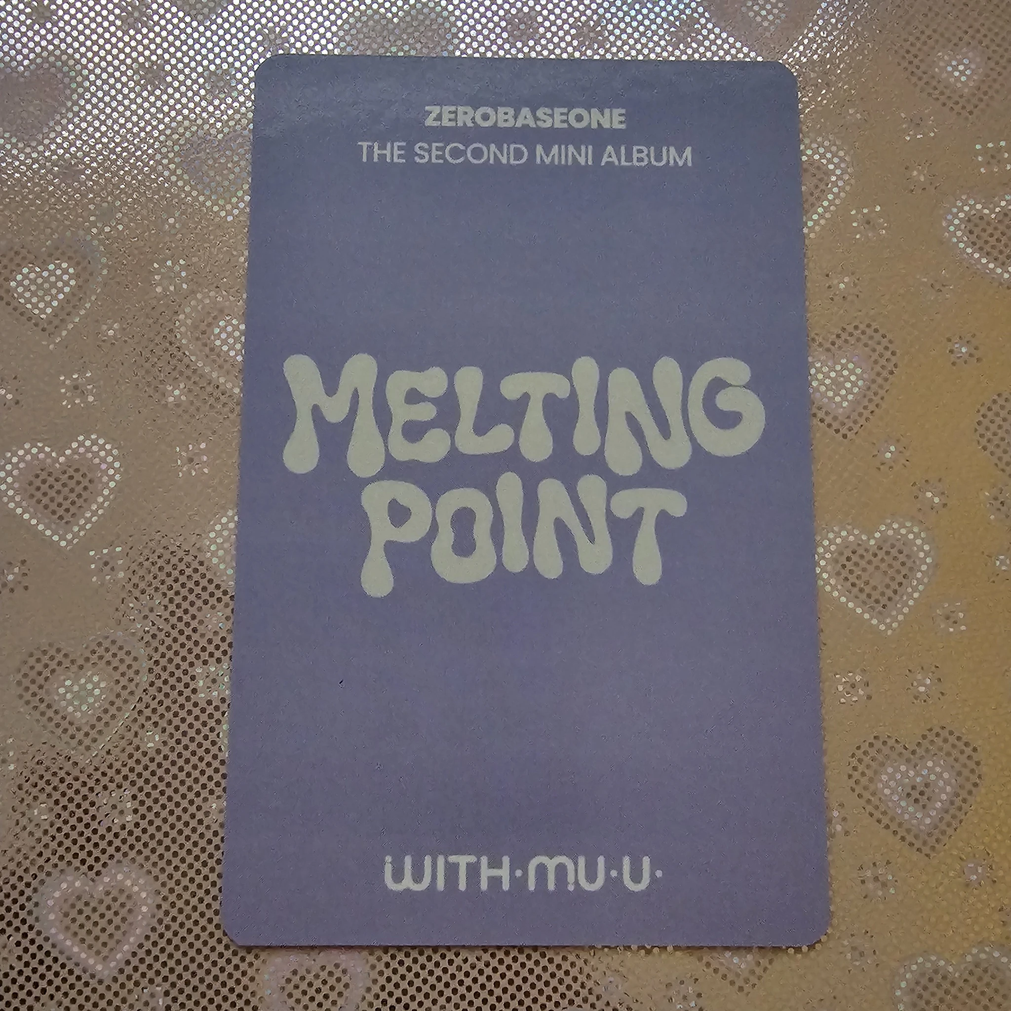 ZEROBASEONE Yujin ZEROBASEONE - Yujin - Melting Point Album pob (pre-order benefit) withmuu listing photo 2