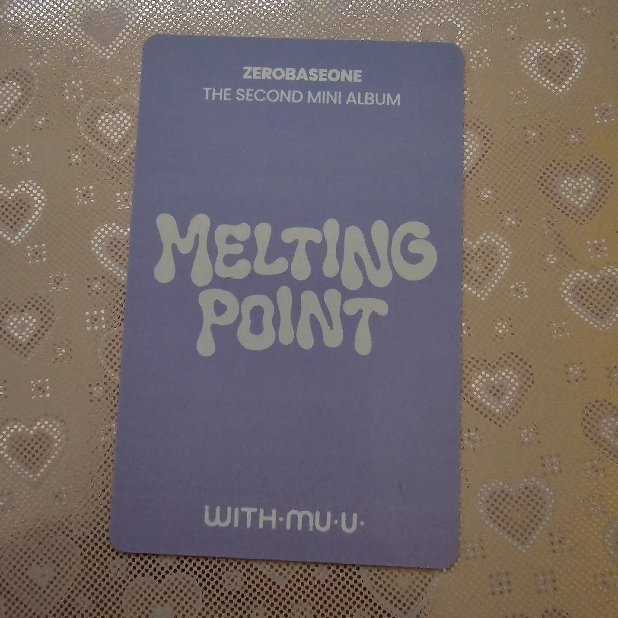 ZEROBASEONE Gunwook ZEROBASEONE - Gunwook - Melting Point Album pob (pre-order benefit) withmuu listing photo 2