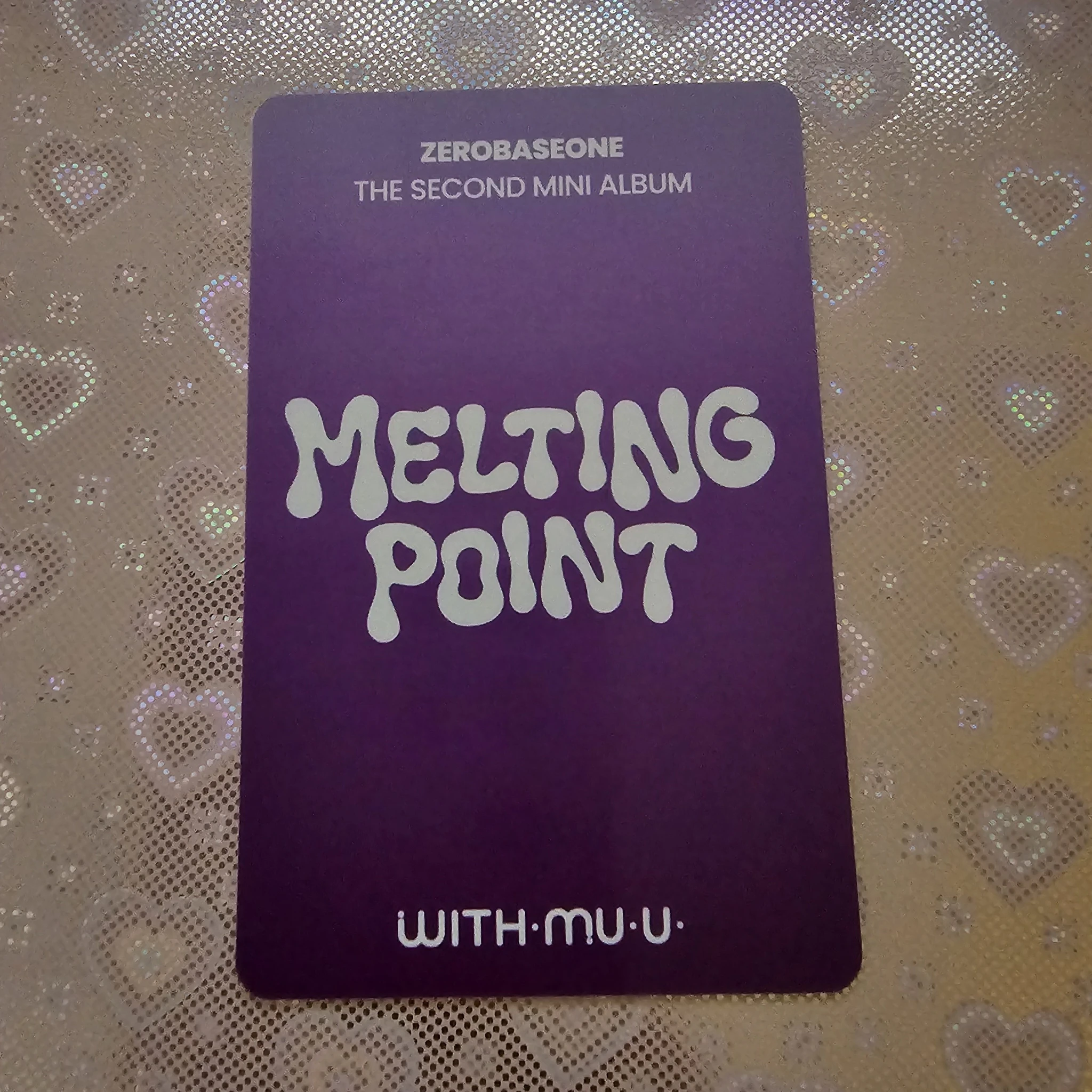 ZEROBASEONE Jiwoong ZEROBASEONE - Jiwoong - Melting Point Album pob (pre-order benefit) digipack version withmuu listing photo 2