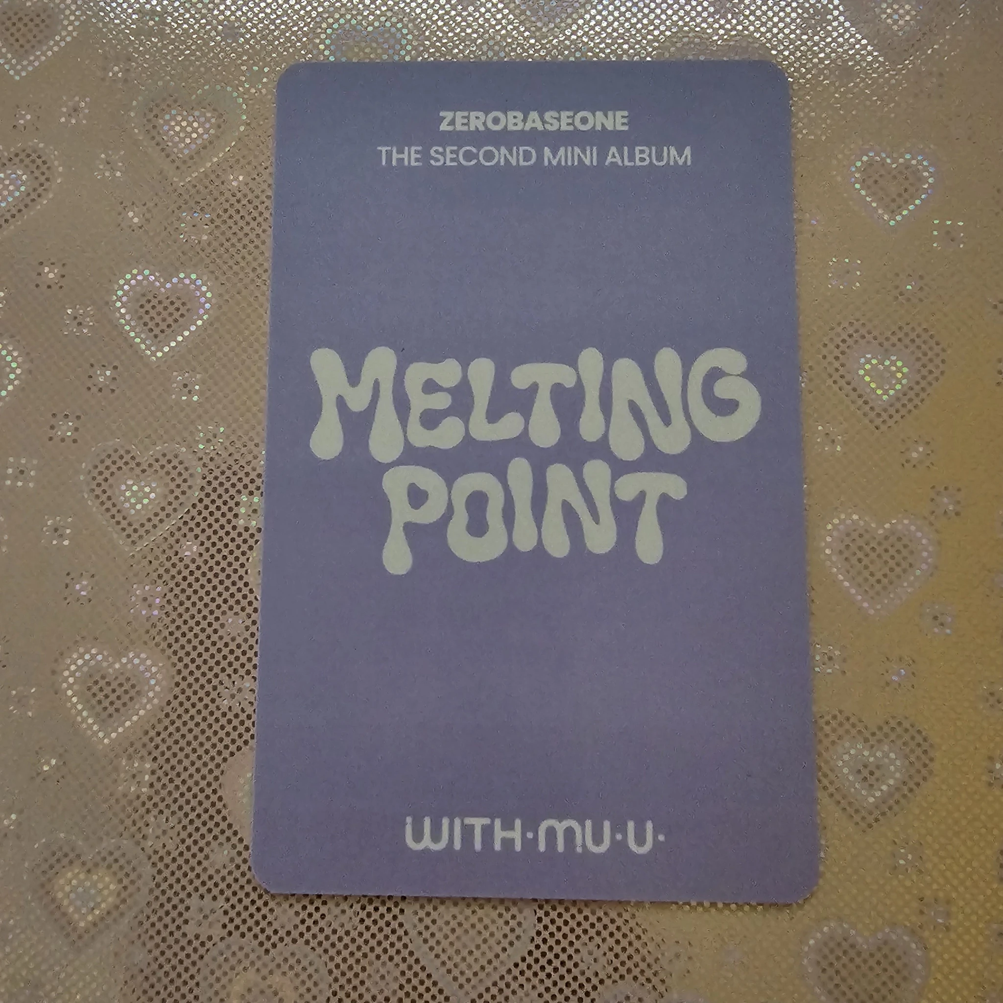 ZEROBASEONE Jiwoong ZEROBASEONE - Jiwoong - Melting Point Album withmuu pob (pre-order benefit) listing photo 2
