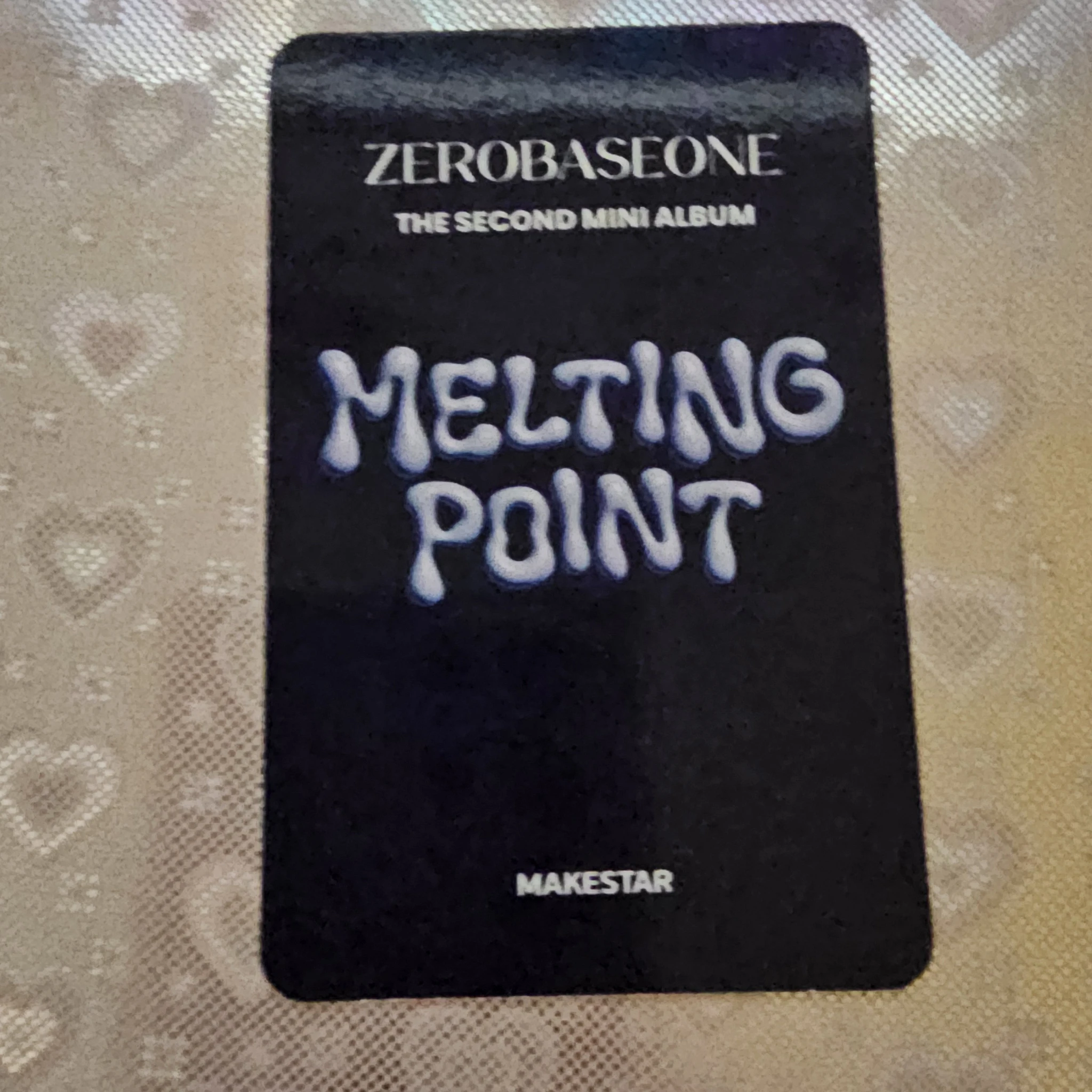 ZEROBASEONE Hao ZEROBASEONE - Hao - Melting Point Album pob (pre-order benefit) makestar digipack version listing photo 2