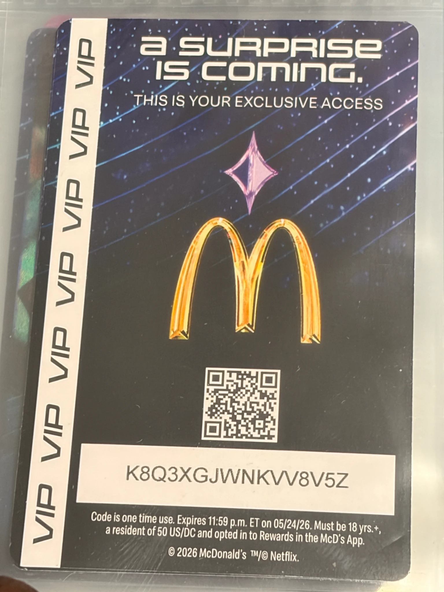KPop Demon Hunters Rumi KPop Demon Hunters - Rumi - McDonald’s Kpop Demon Hunters Meal Other merch photocard purchase benefit brand collaboration mcdonald's listing photo 2