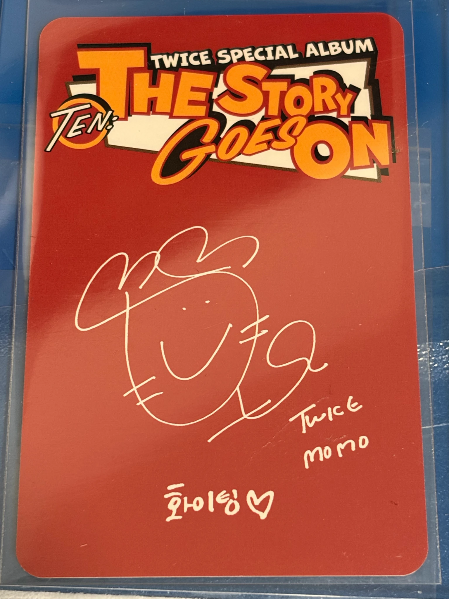 TWICE Momo TWICE - Momo - TEN: The Story Goes On Album album photocard Cast Ver. listing photo 2