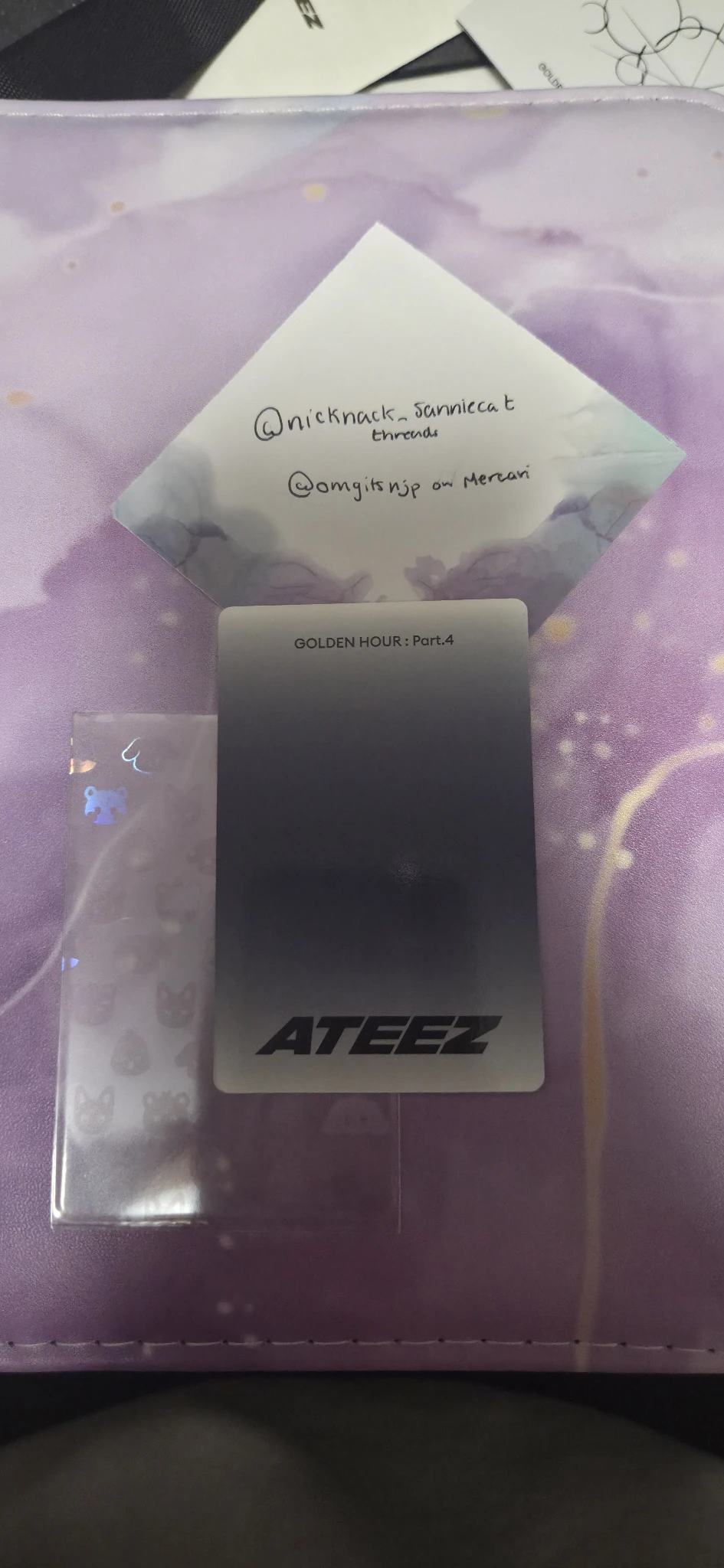 ATEEZ Hongjoong ATEEZ - Hongjoong - Golden Hour : Part.4 Album album photocard poca album listing photo 2