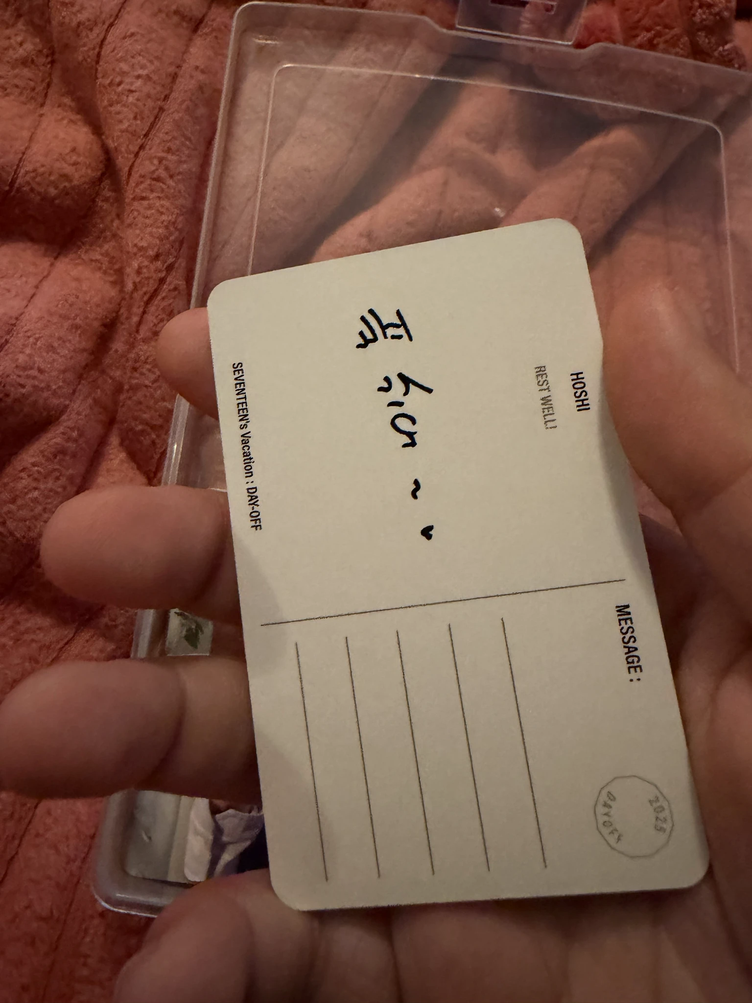 SEVENTEEN Hoshi SEVENTEEN - Hoshi - 2025 Season's Greetings Other listing photo 2