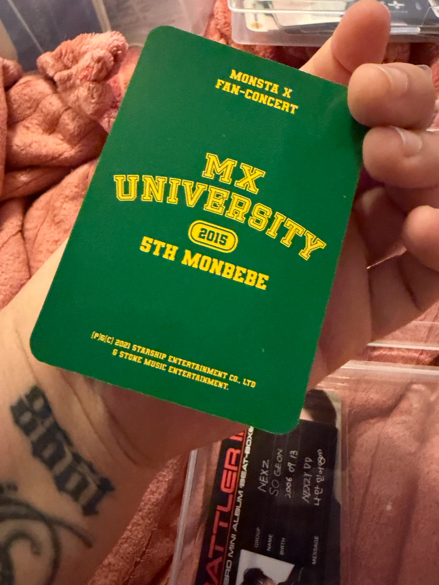 MONSTA X Shownu MONSTA X - Shownu - MX University - 2021 Fan Con Event dvd version photocard set dvd/blu-ray photocard listing photo 2