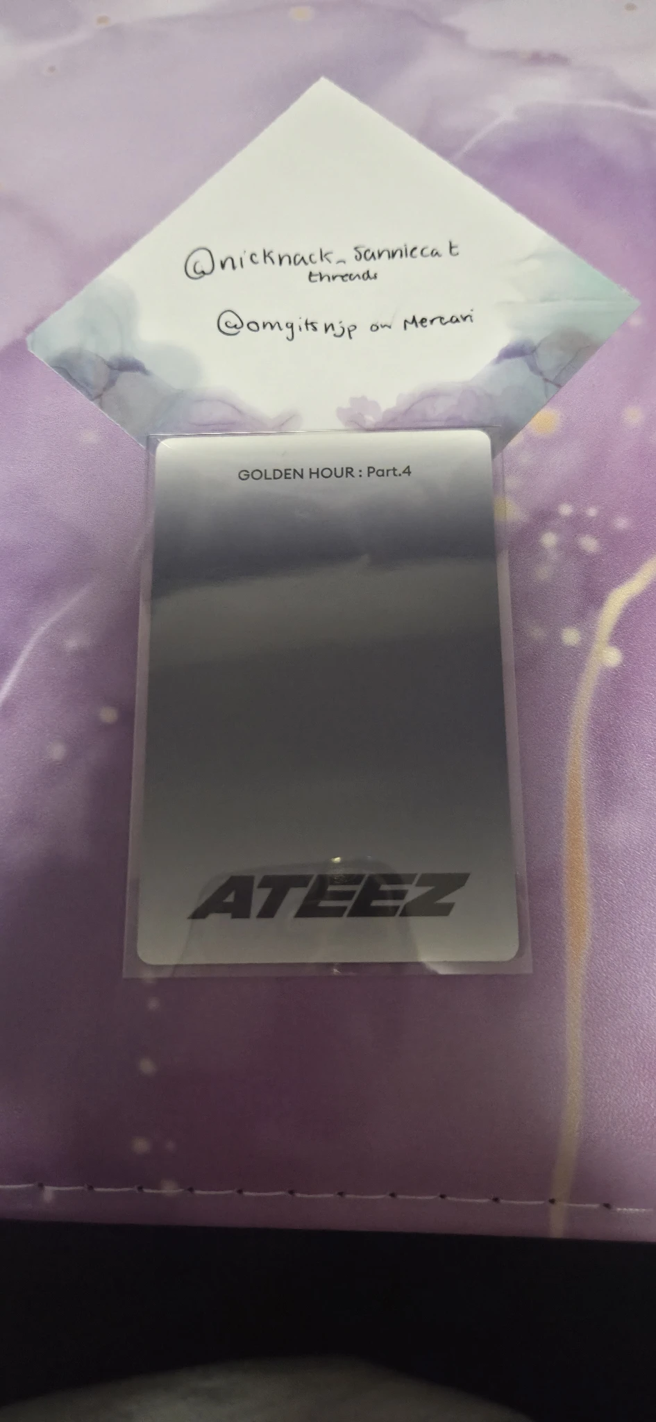 ATEEZ Seonghwa ATEEZ - Seonghwa - Golden Hour : Part.4 Album album photocard poca album listing photo 2