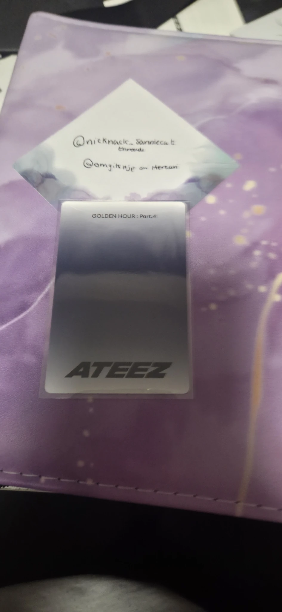 ATEEZ Seonghwa ATEEZ - Seonghwa - Golden Hour : Part.4 Album album photocard poca album listing photo 2