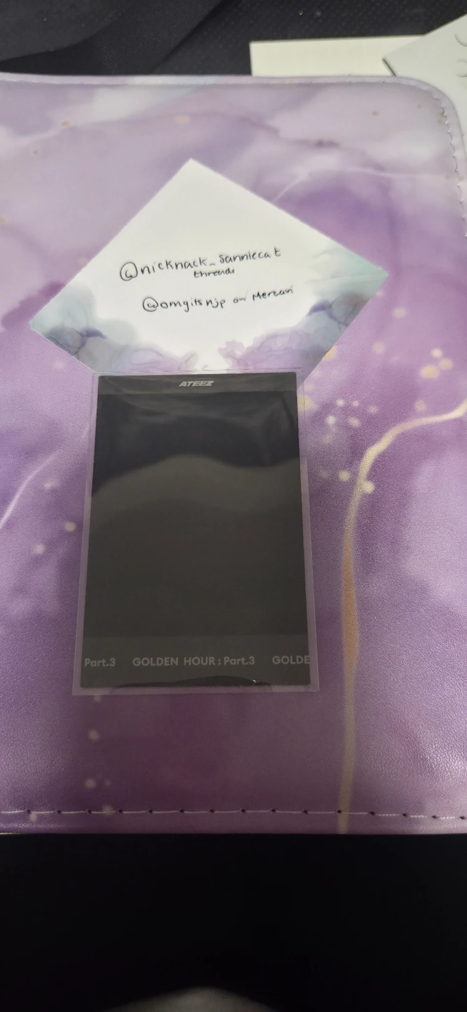 ATEEZ Yunho ATEEZ - Yunho - Golden Hour : Part.3 Album poca album polaroid  listing photo 2