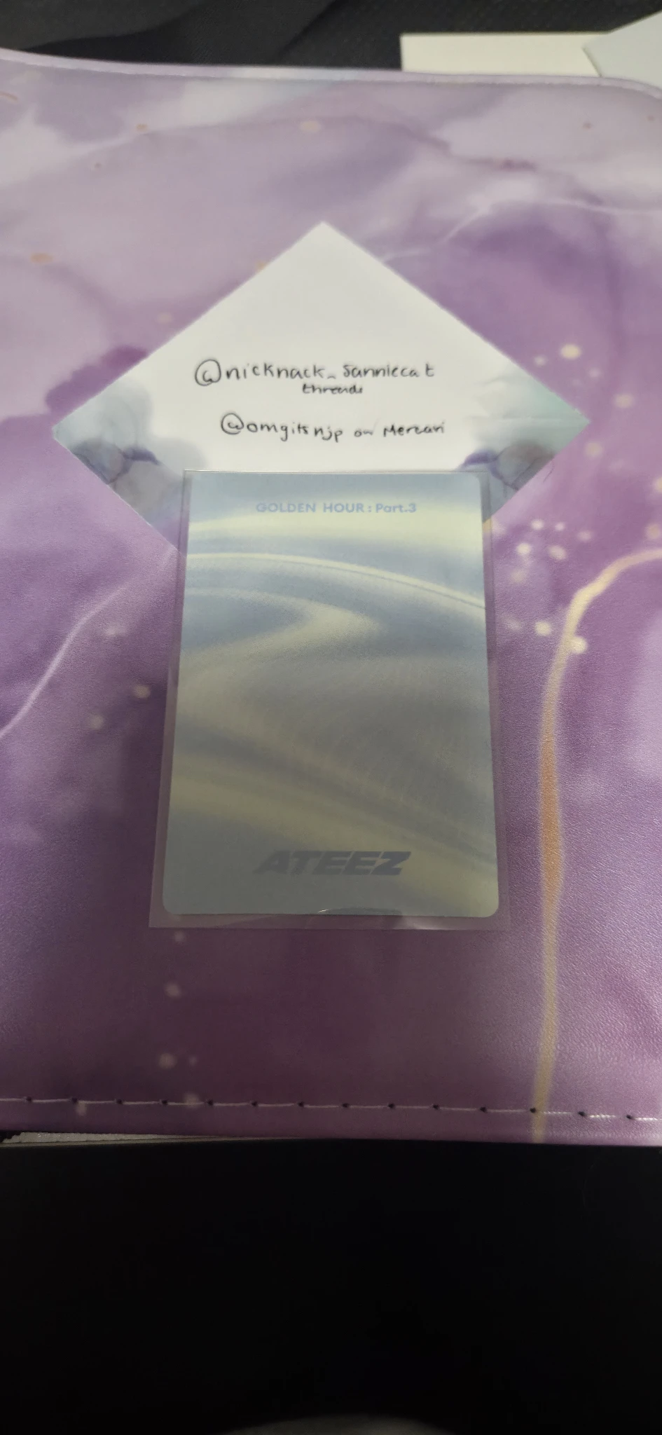 ATEEZ Yunho ATEEZ - Yunho - Golden Hour : Part.3 Album poca album photocard 1 listing photo 2